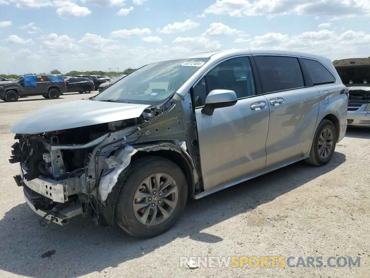 1 Photograph of a damaged car 5TDYRKEC4NS126745 TOYOTA All Models 2022