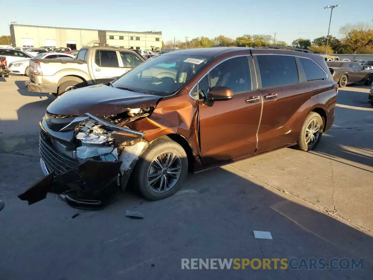 1 Photograph of a damaged car 5TDYRKEC6NS094932 TOYOTA All Models 2022