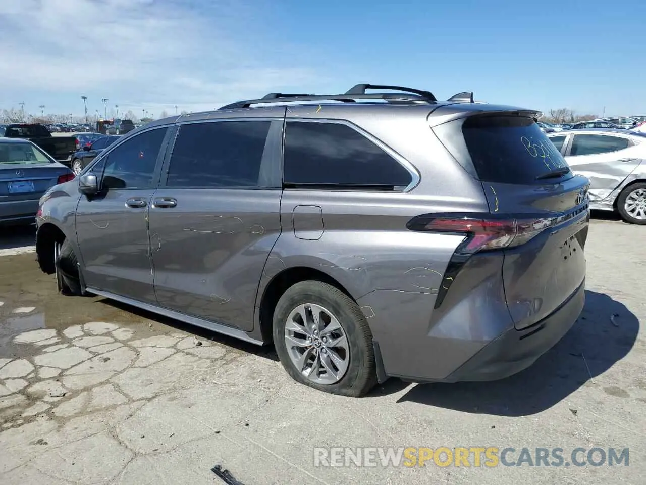 2 Photograph of a damaged car 5TDBRKEC3PS143125 TOYOTA All Models 2023