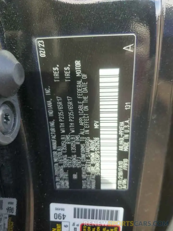 16 Photograph of a damaged car 5TDKRKEC8PS152628 TOYOTA All Models 2023