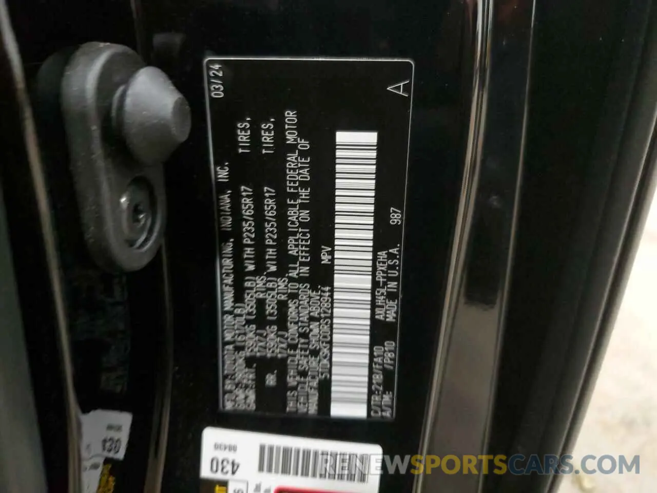 15 Фотография поврежденного автомобиля 5TDKSKFC0RS128944 TOYOTA All Models 2024