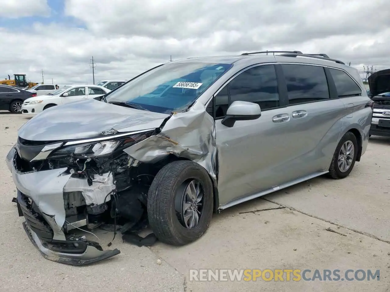 1 Photograph of a damaged car 5TDYRKEC2SS227178 TOYOTA All Models 2025