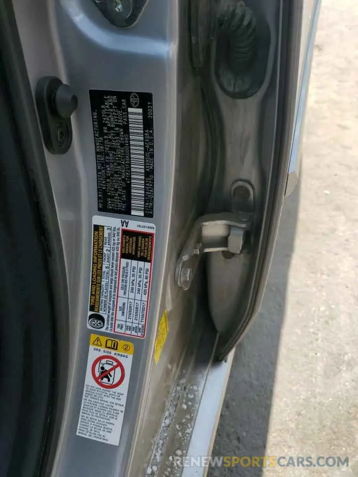 12 Photograph of a damaged car 4T1B21FB6KU004885 TOYOTA AVALON 2019
