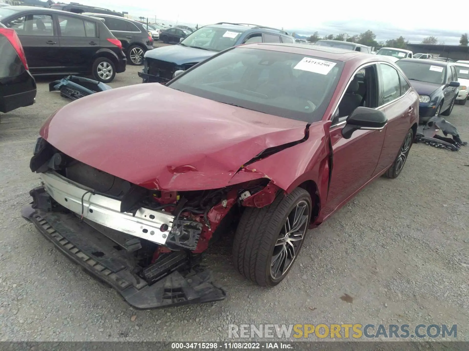 2 Фотография поврежденного автомобиля 4T1BZ1FB8KU012577 TOYOTA AVALON 2019