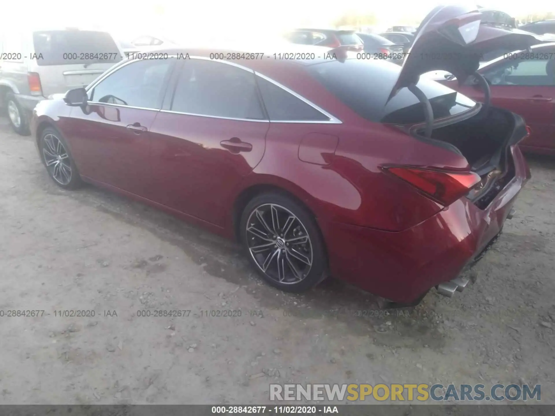 3 Photograph of a damaged car 4T1BZ1FB8KU025376 TOYOTA AVALON 2019