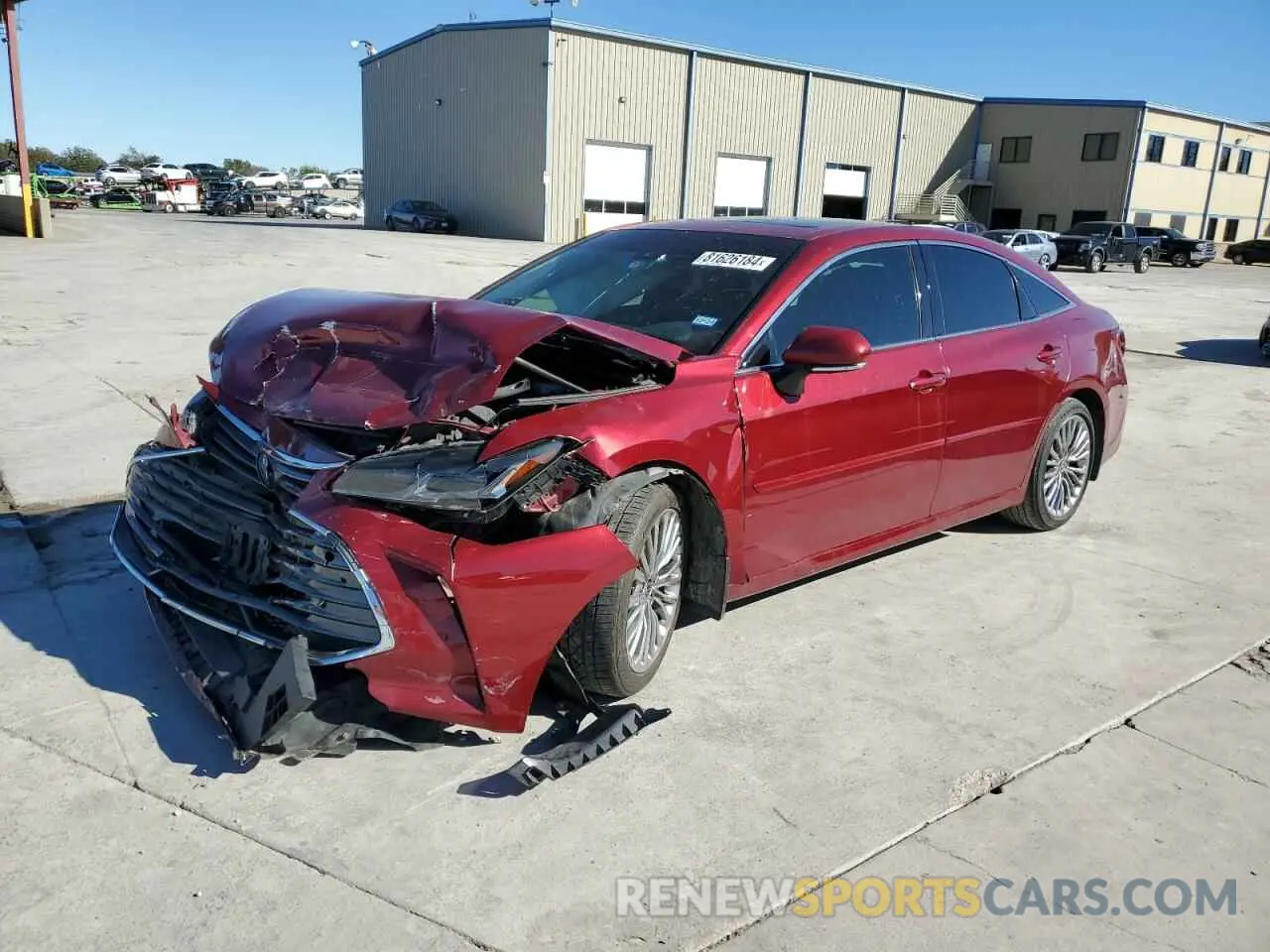 1 Photograph of a damaged car 4T1DA1AB0NU012018 TOYOTA AVALON 2022