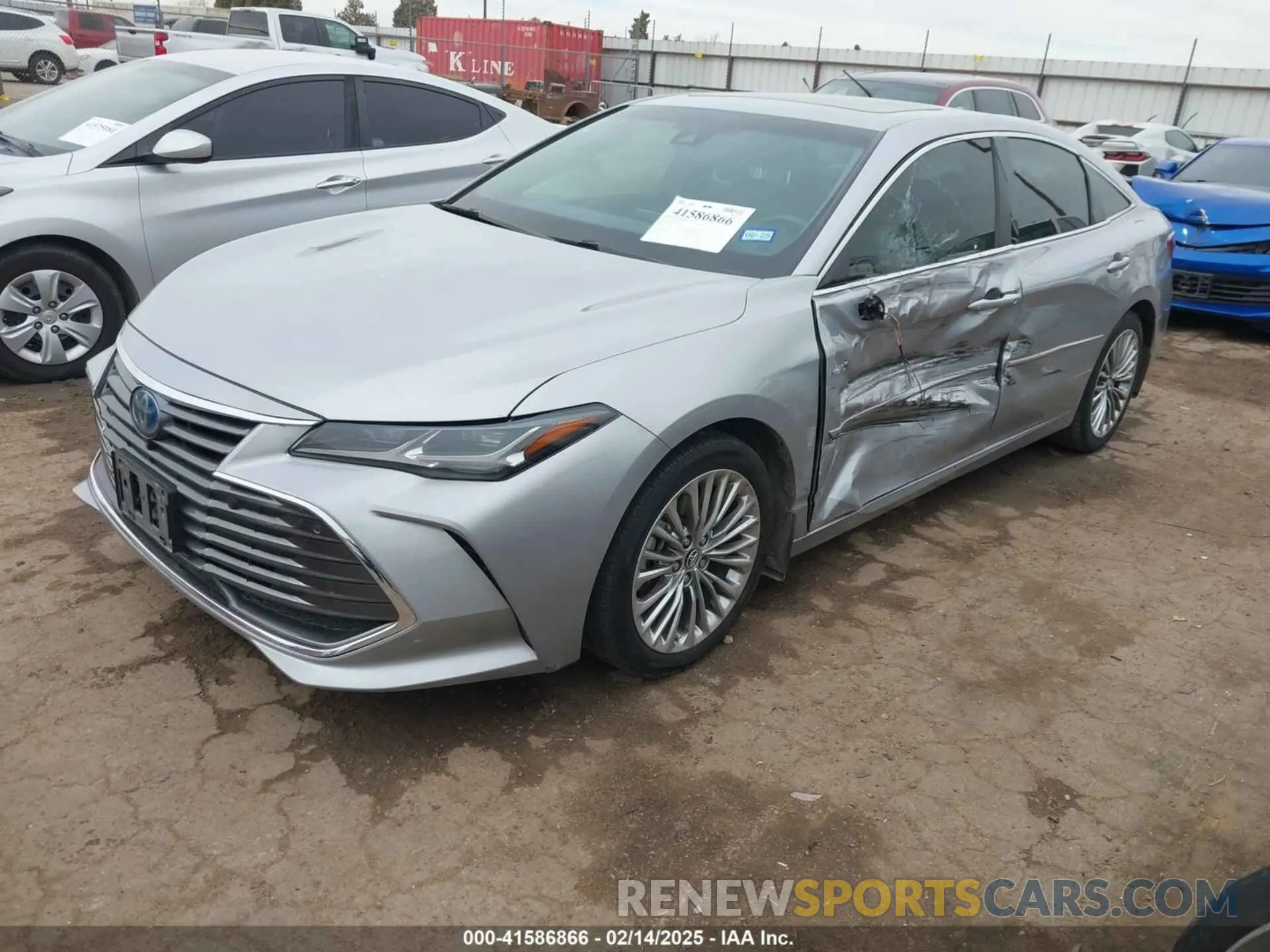 2 Photograph of a damaged car 4T1B21FB2KU005306 TOYOTA AVALON HYBRID 2019