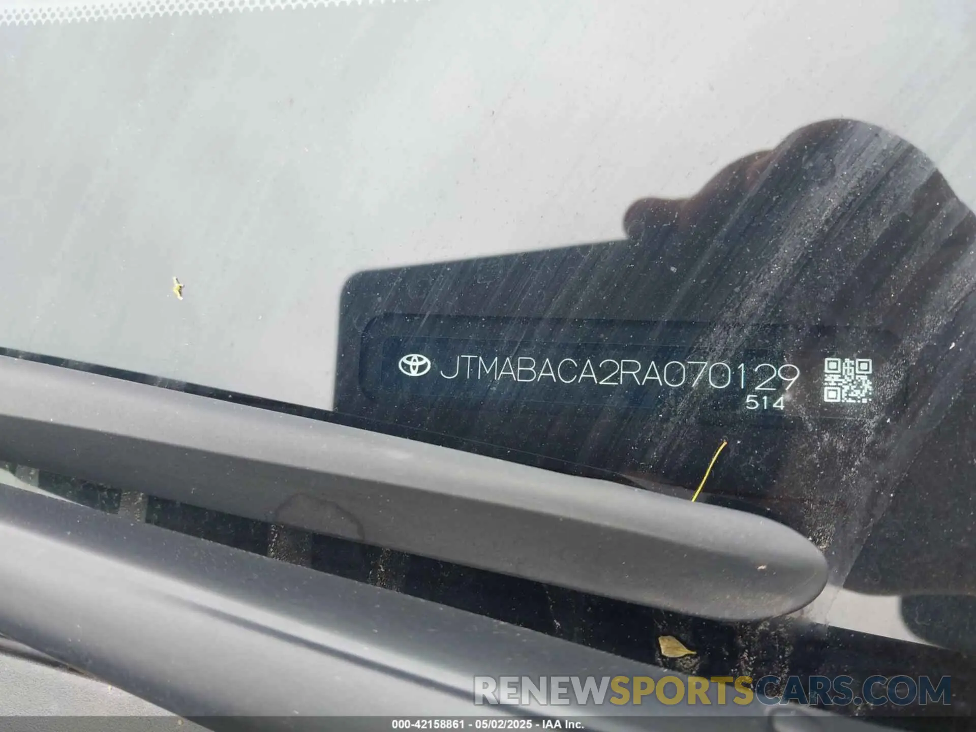 9 Фотография поврежденного автомобиля JTMABACA2RA070129 TOYOTA BZ4X 2024