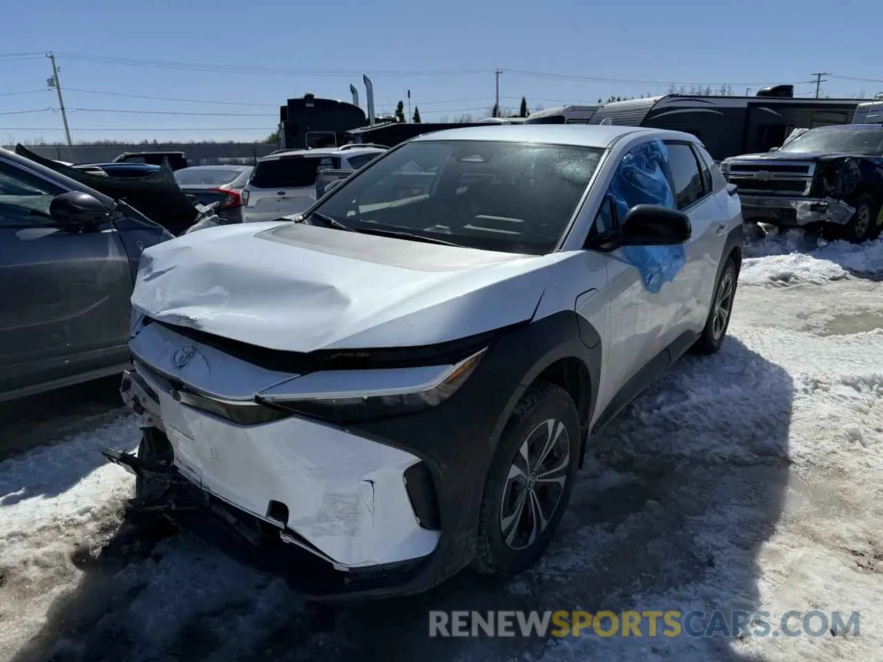 1 Photograph of a damaged car JTMAAAAA8PA019107 TOYOTA BZ4X XLE 2023