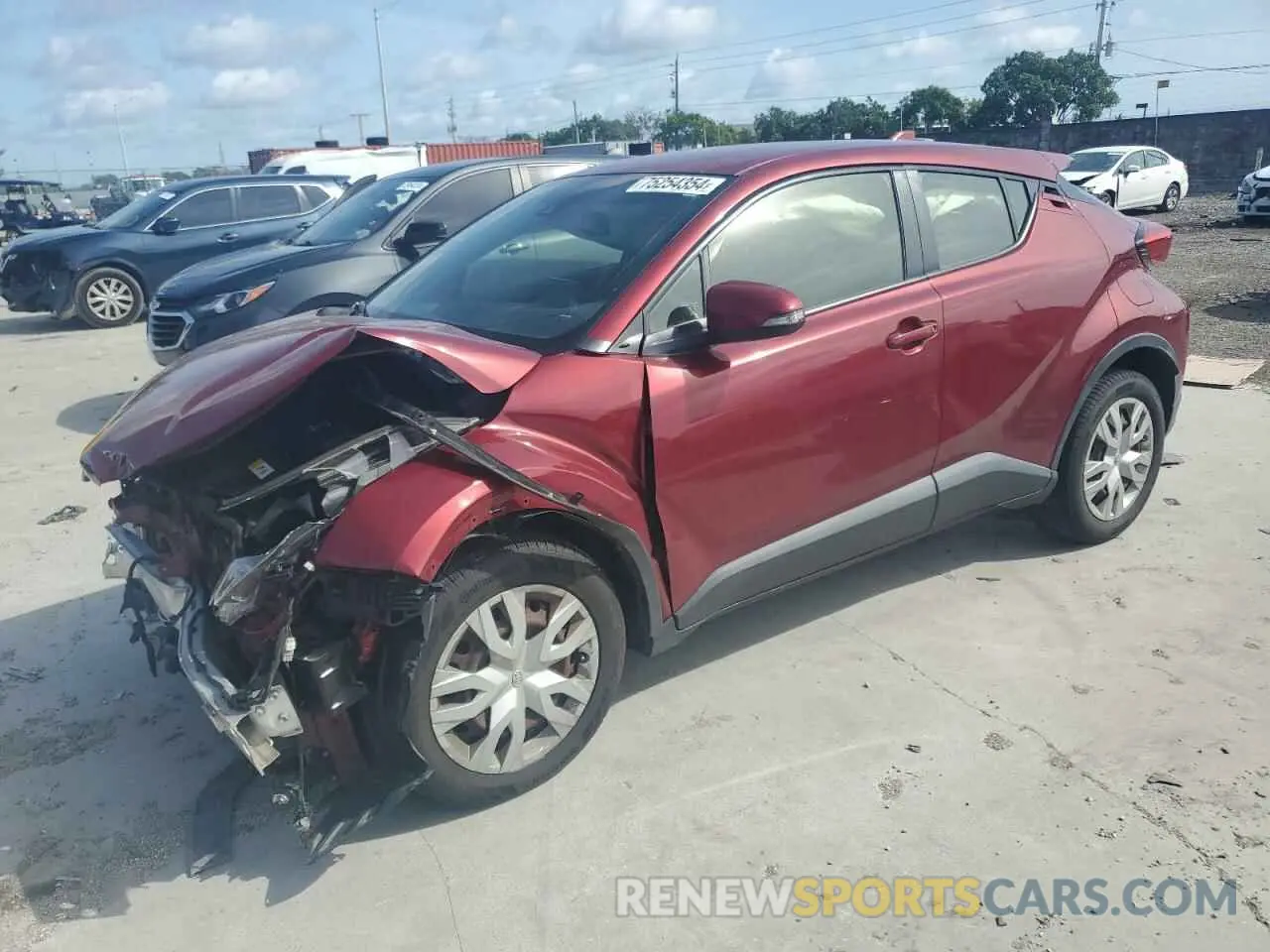 1 Фотография поврежденного автомобиля JTNKHMBX0K1017361 TOYOTA C-HR 2019