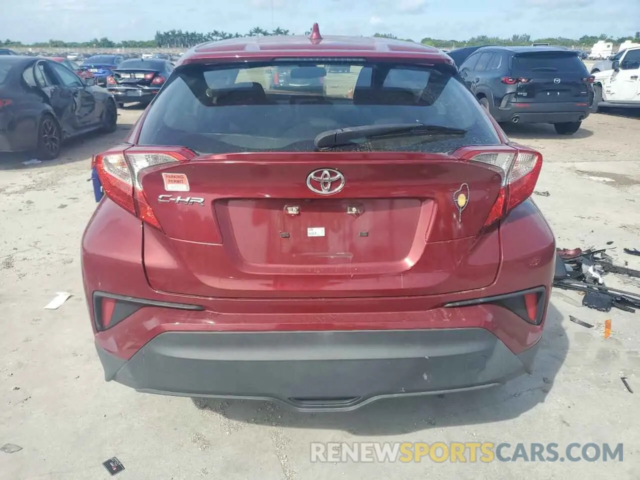 6 Фотография поврежденного автомобиля JTNKHMBX0K1017361 TOYOTA C-HR 2019