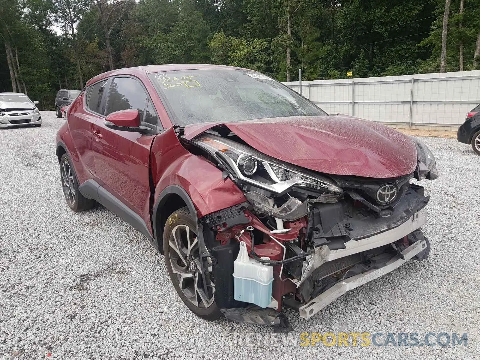 1 Photograph of a damaged car JTNKHMBX0K1017716 TOYOTA C-HR 2019