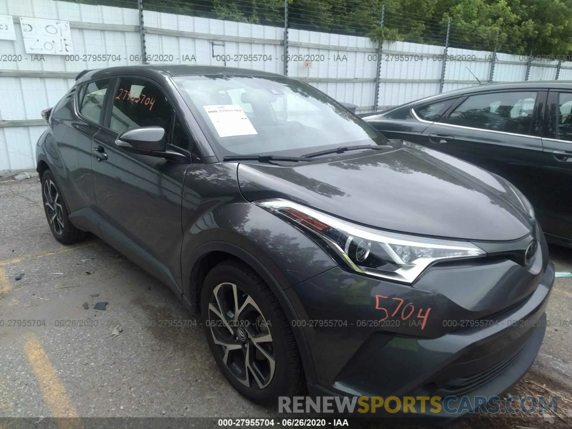 1 Photograph of a damaged car JTNKHMBX0K1024987 TOYOTA C-HR 2019