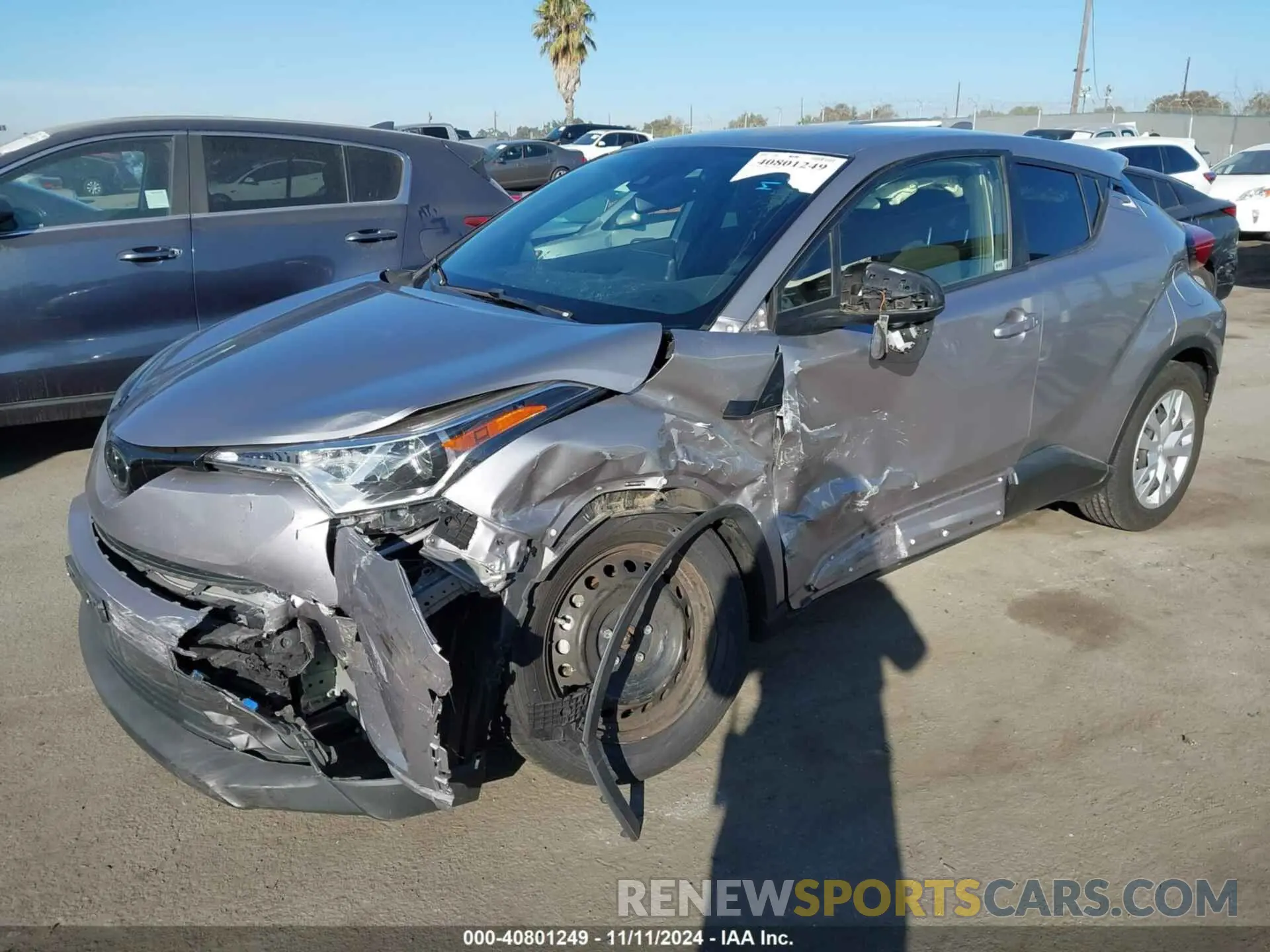 2 Фотография поврежденного автомобиля JTNKHMBX2K1019340 TOYOTA C-HR 2019