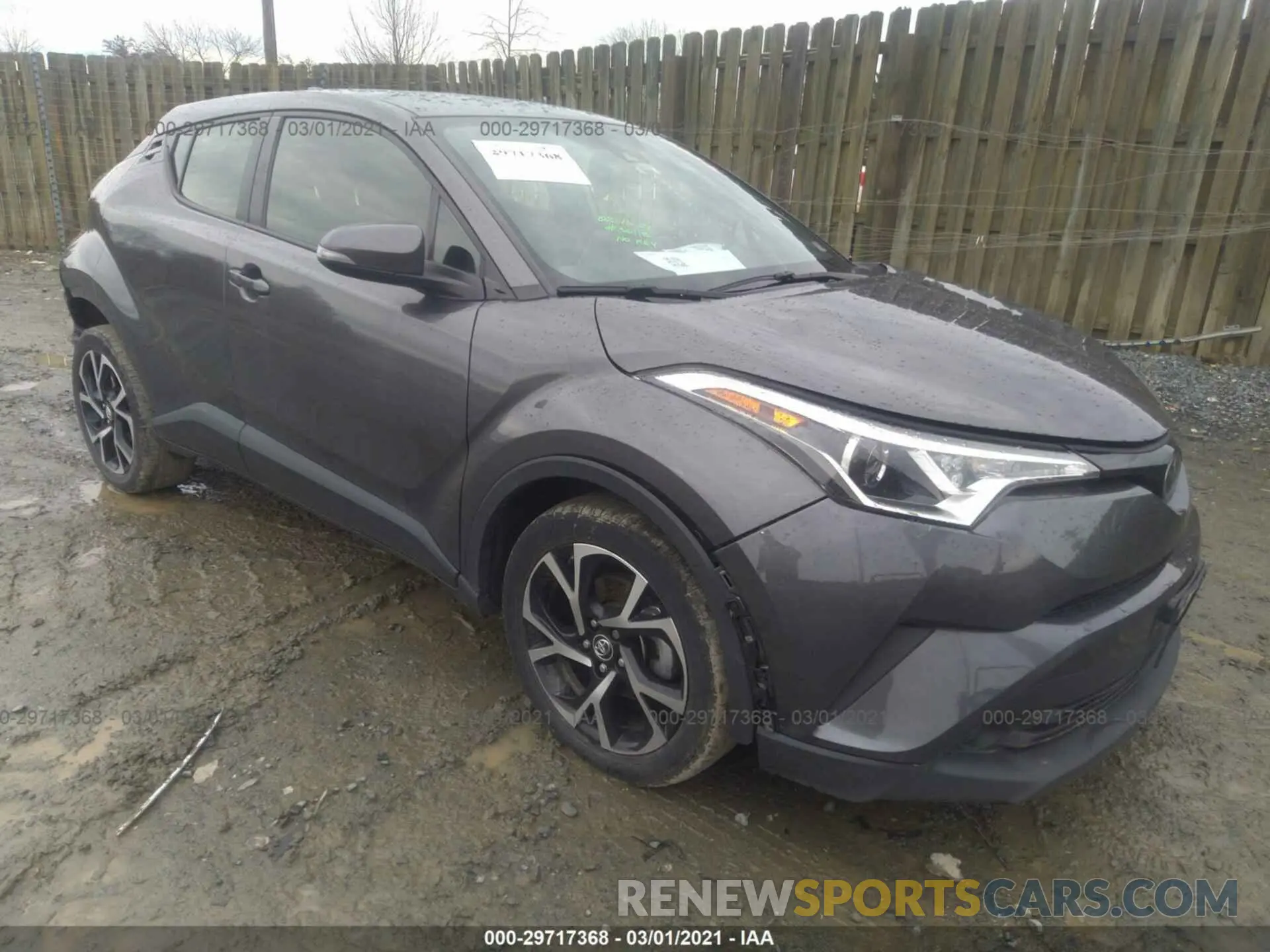 1 Photograph of a damaged car JTNKHMBX3K1019136 TOYOTA C-HR 2019