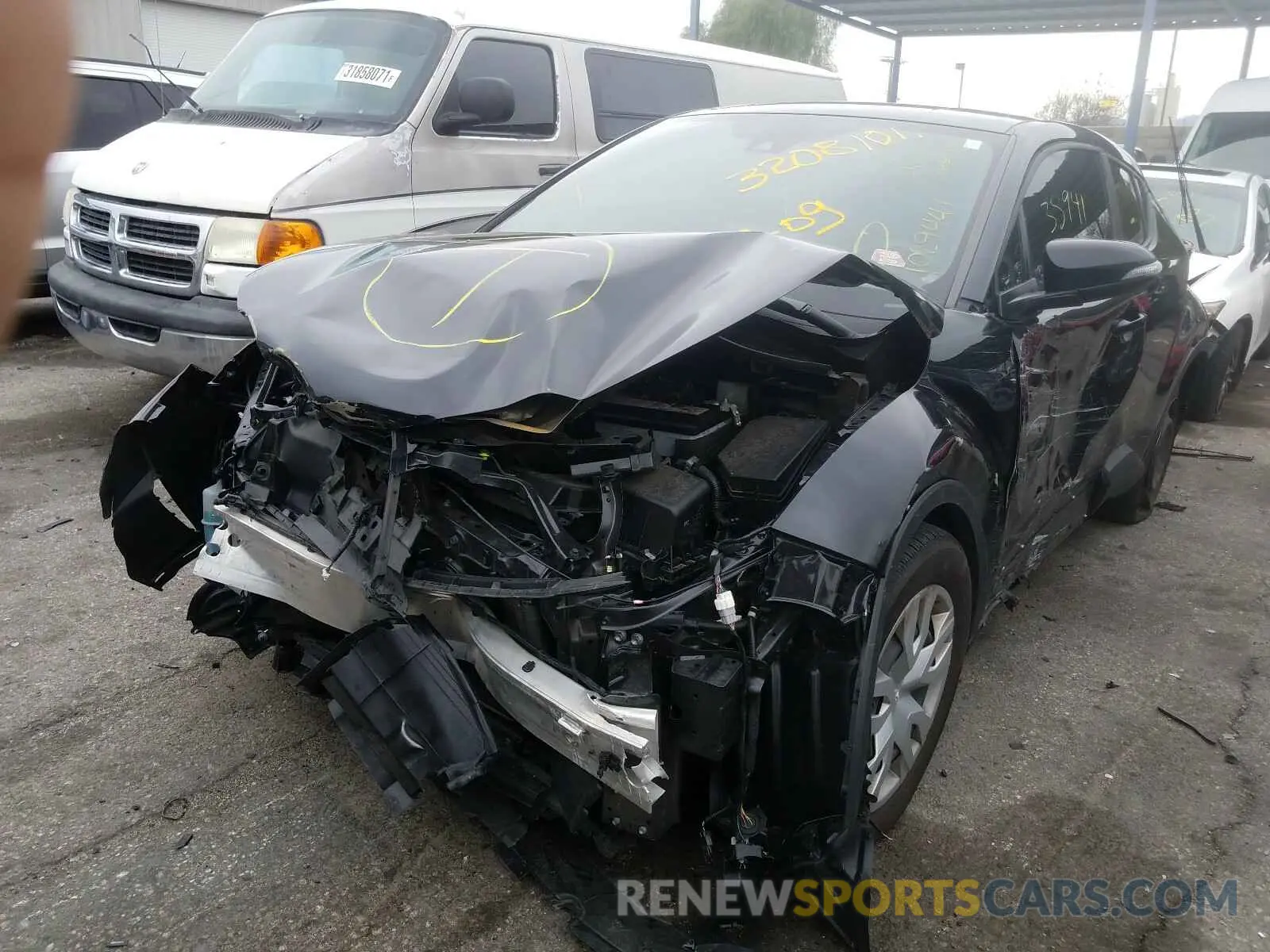 2 Photograph of a damaged car JTNKHMBX3K1029441 TOYOTA C-HR 2019