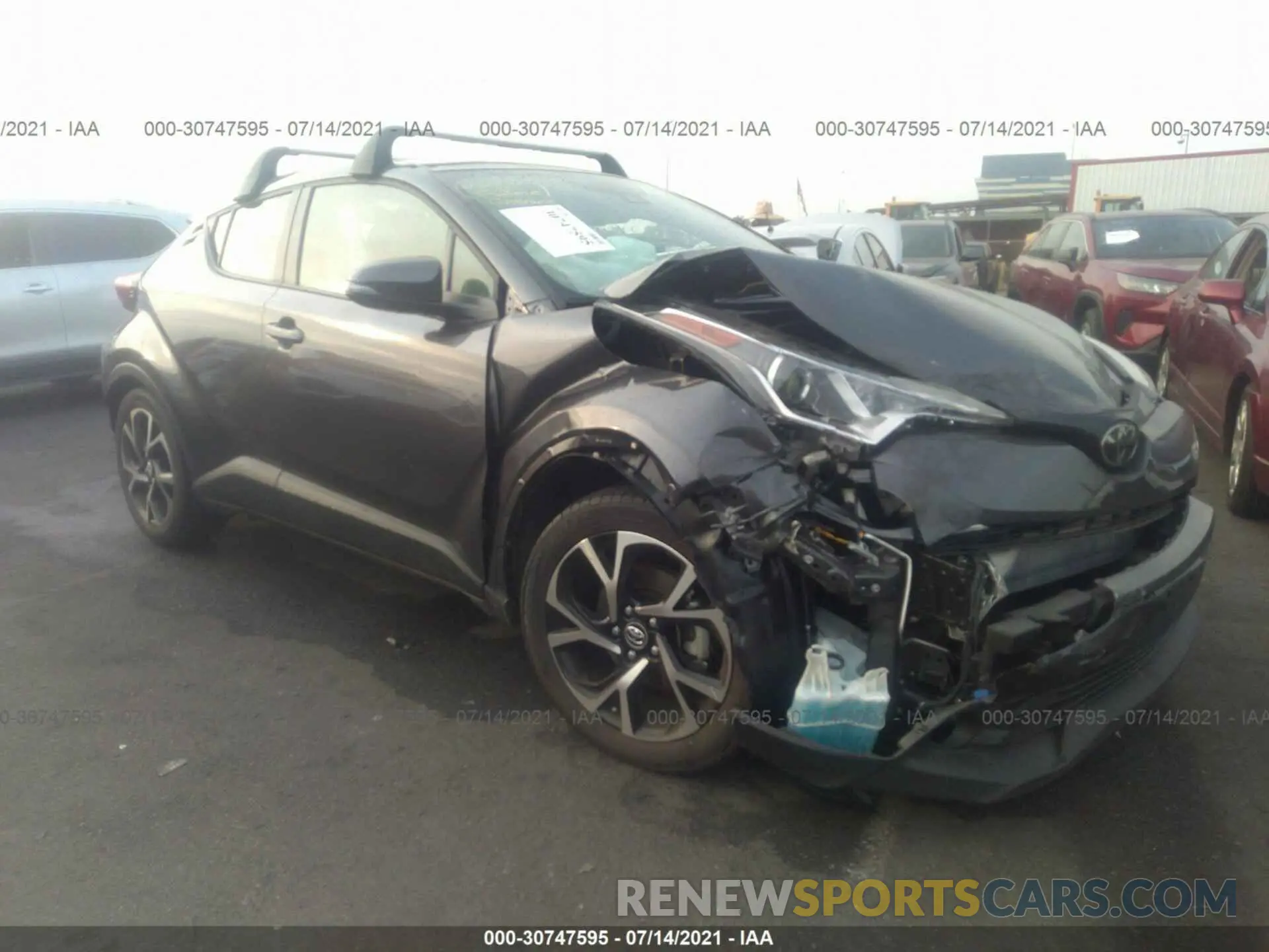 1 Photograph of a damaged car JTNKHMBX3K1036888 TOYOTA C-HR 2019