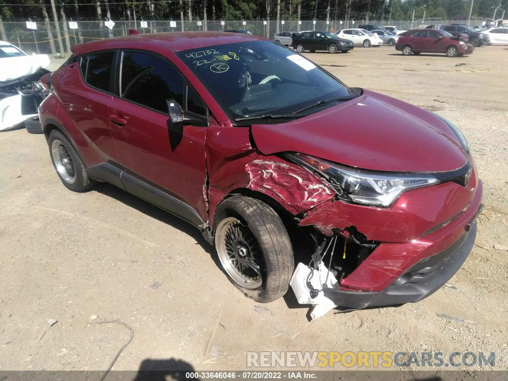 1 Фотография поврежденного автомобиля JTNKHMBX3K1044912 TOYOTA C-HR 2019
