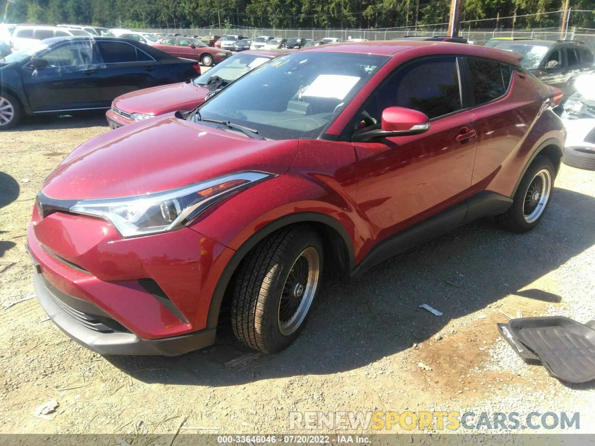 2 Фотография поврежденного автомобиля JTNKHMBX3K1044912 TOYOTA C-HR 2019