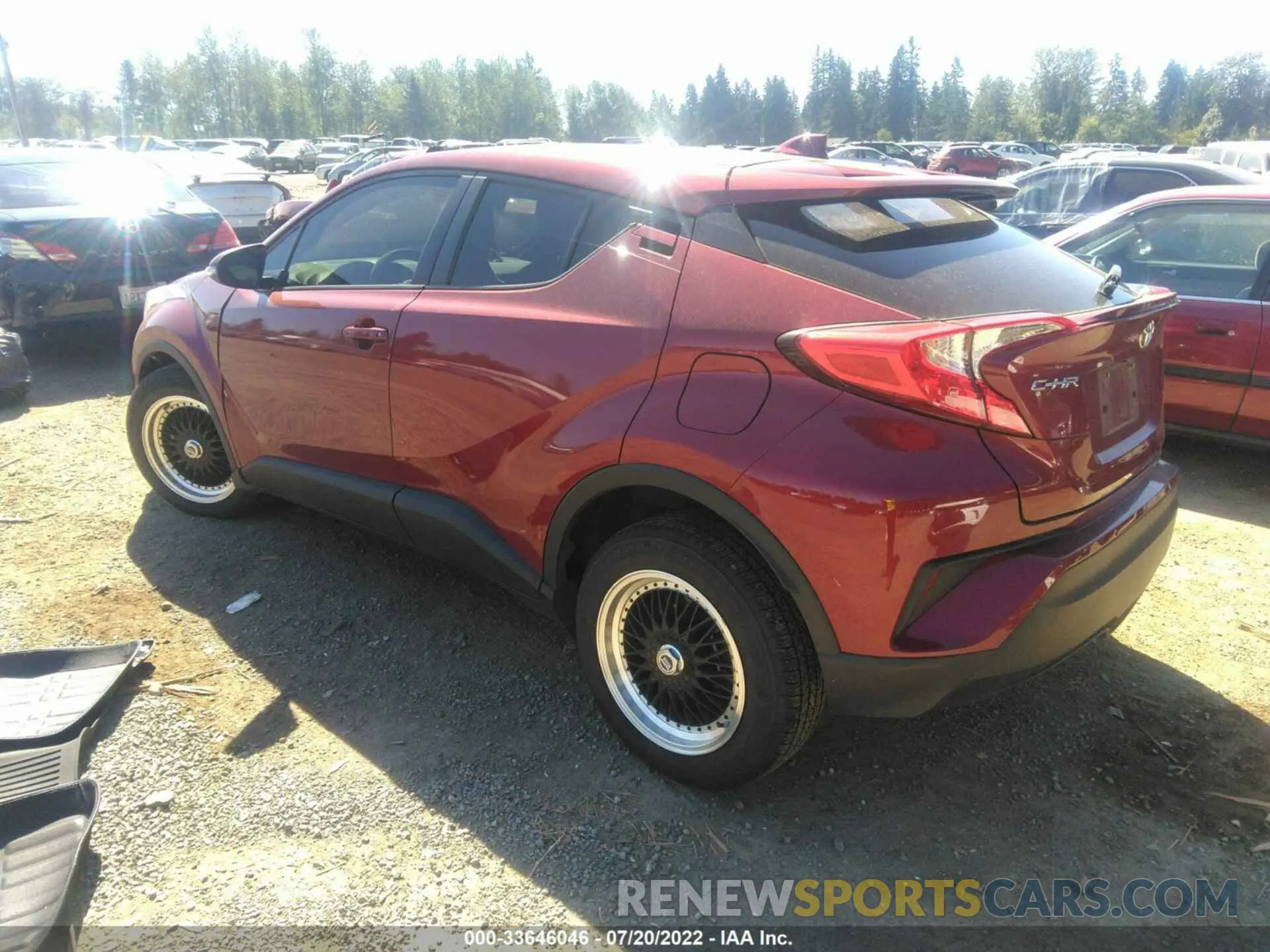 3 Фотография поврежденного автомобиля JTNKHMBX3K1044912 TOYOTA C-HR 2019