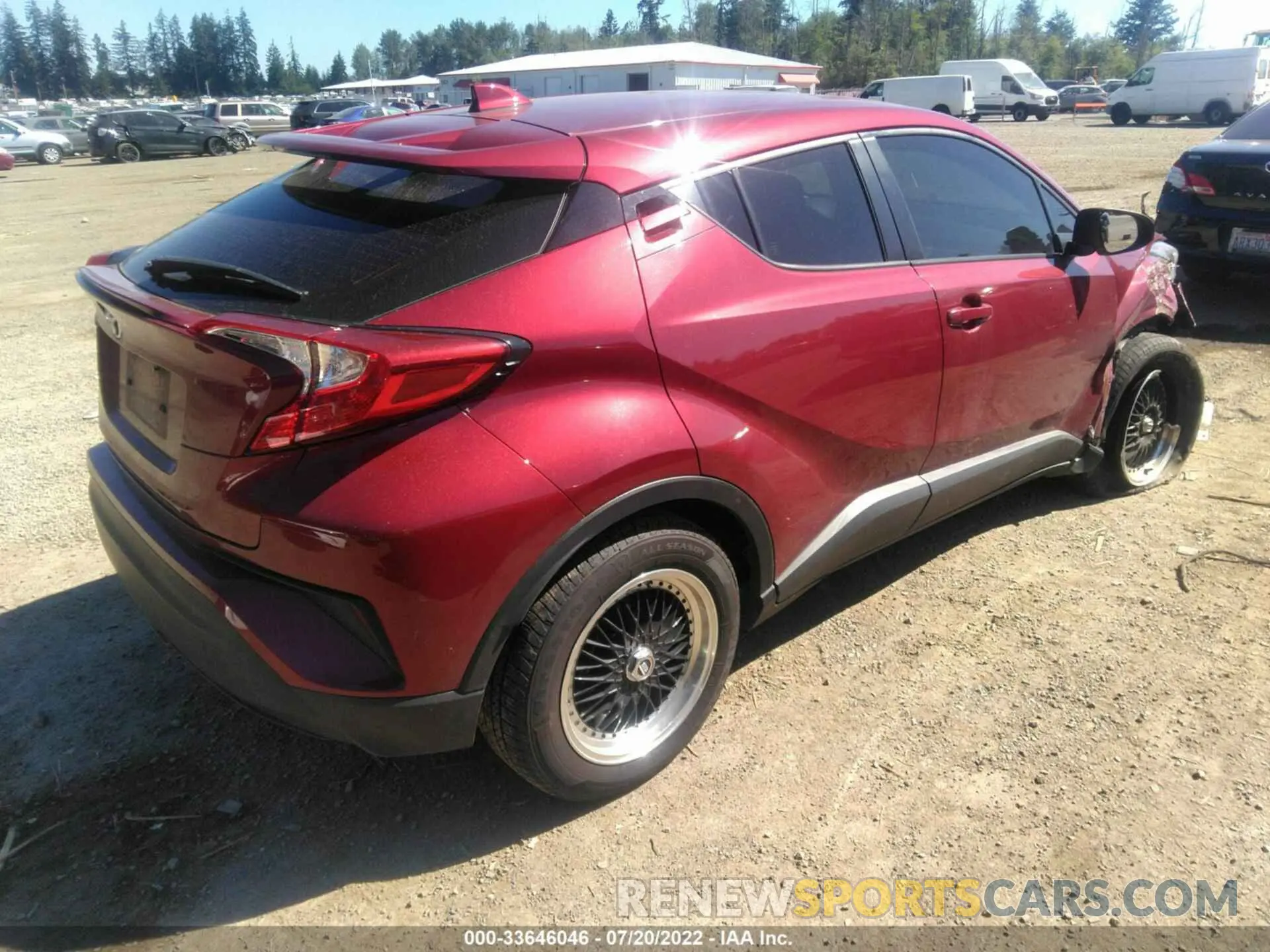 4 Фотография поврежденного автомобиля JTNKHMBX3K1044912 TOYOTA C-HR 2019