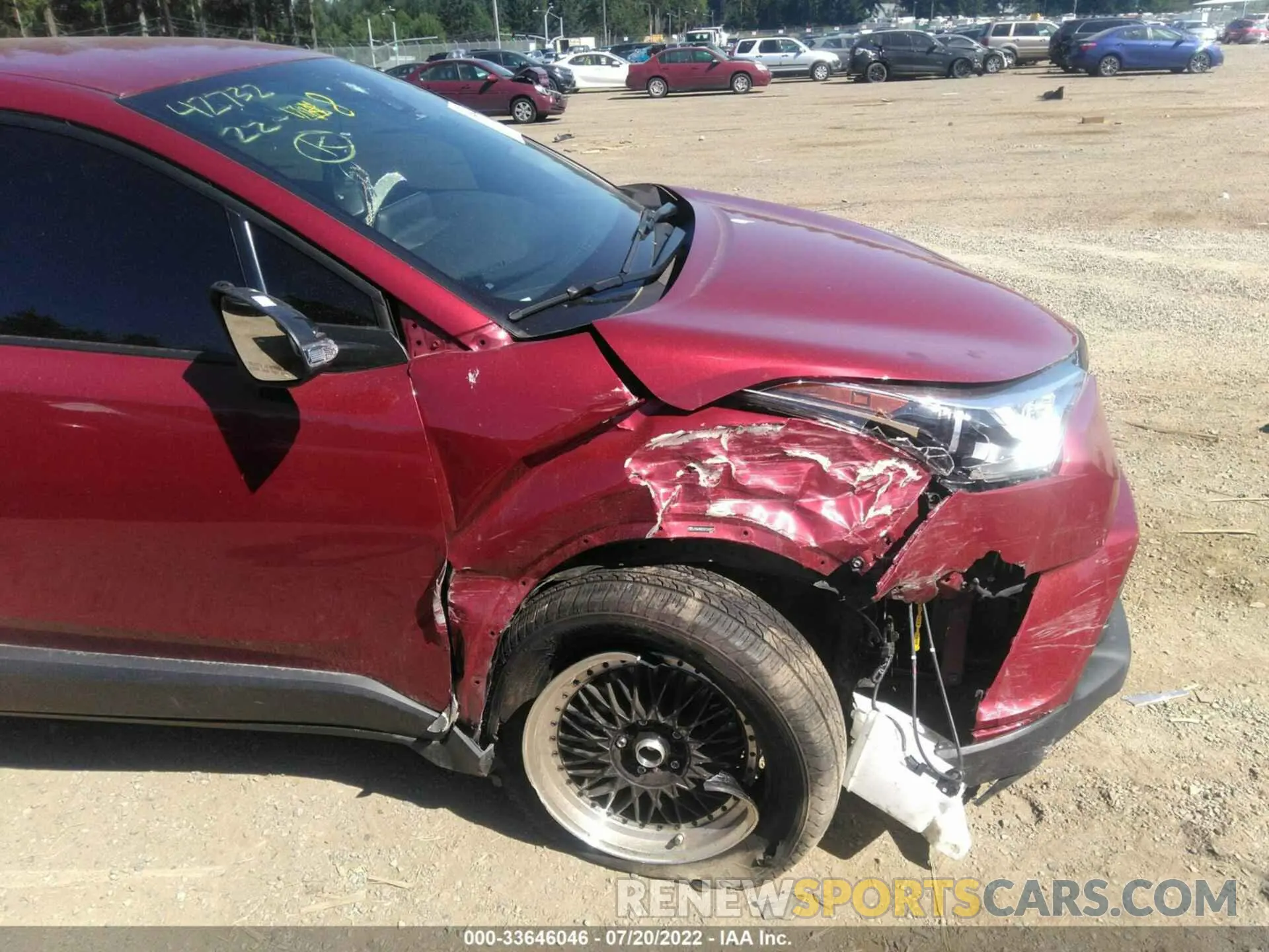 6 Фотография поврежденного автомобиля JTNKHMBX3K1044912 TOYOTA C-HR 2019