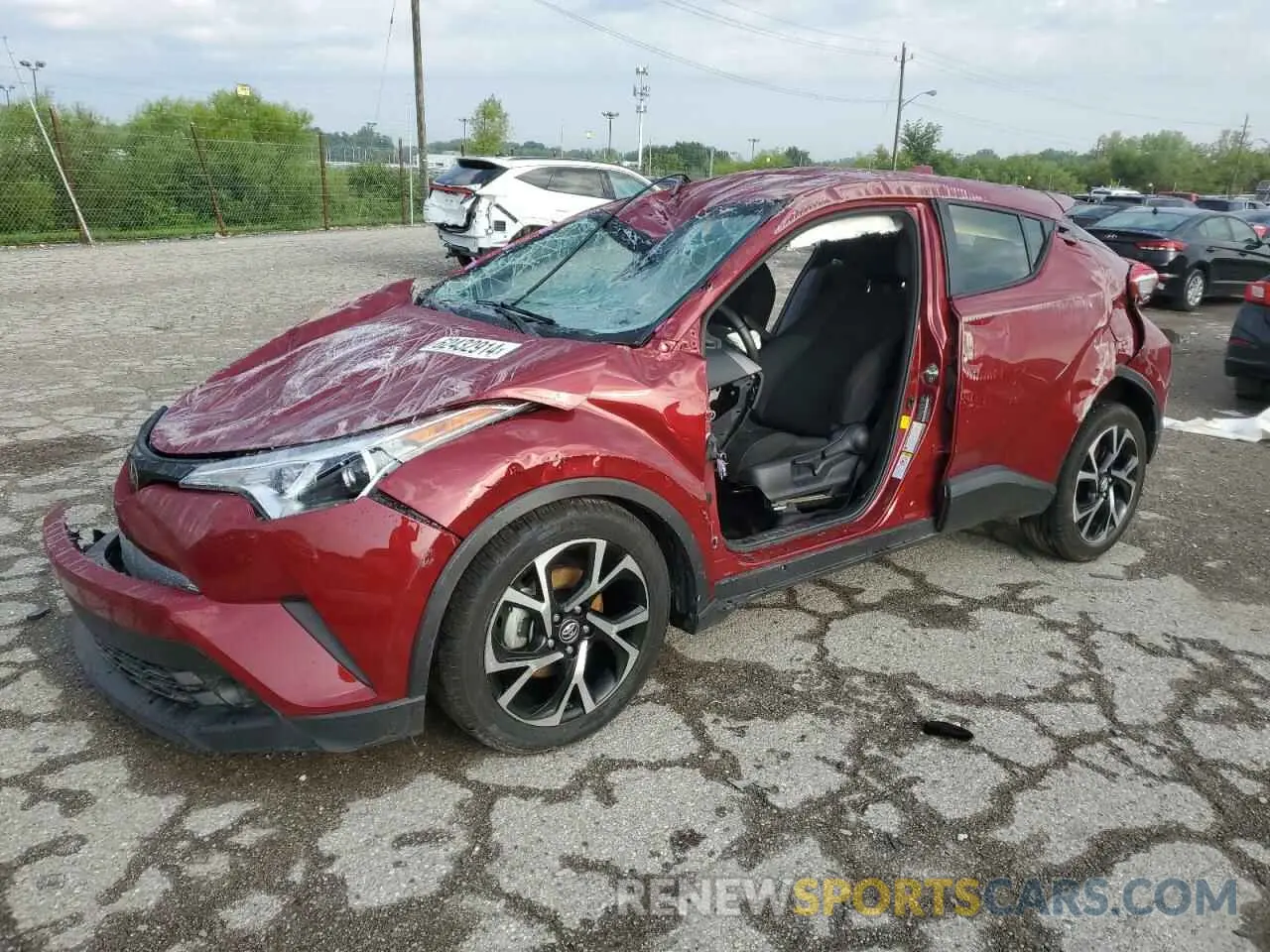 1 Photograph of a damaged car JTNKHMBX3K1047017 TOYOTA C-HR 2019