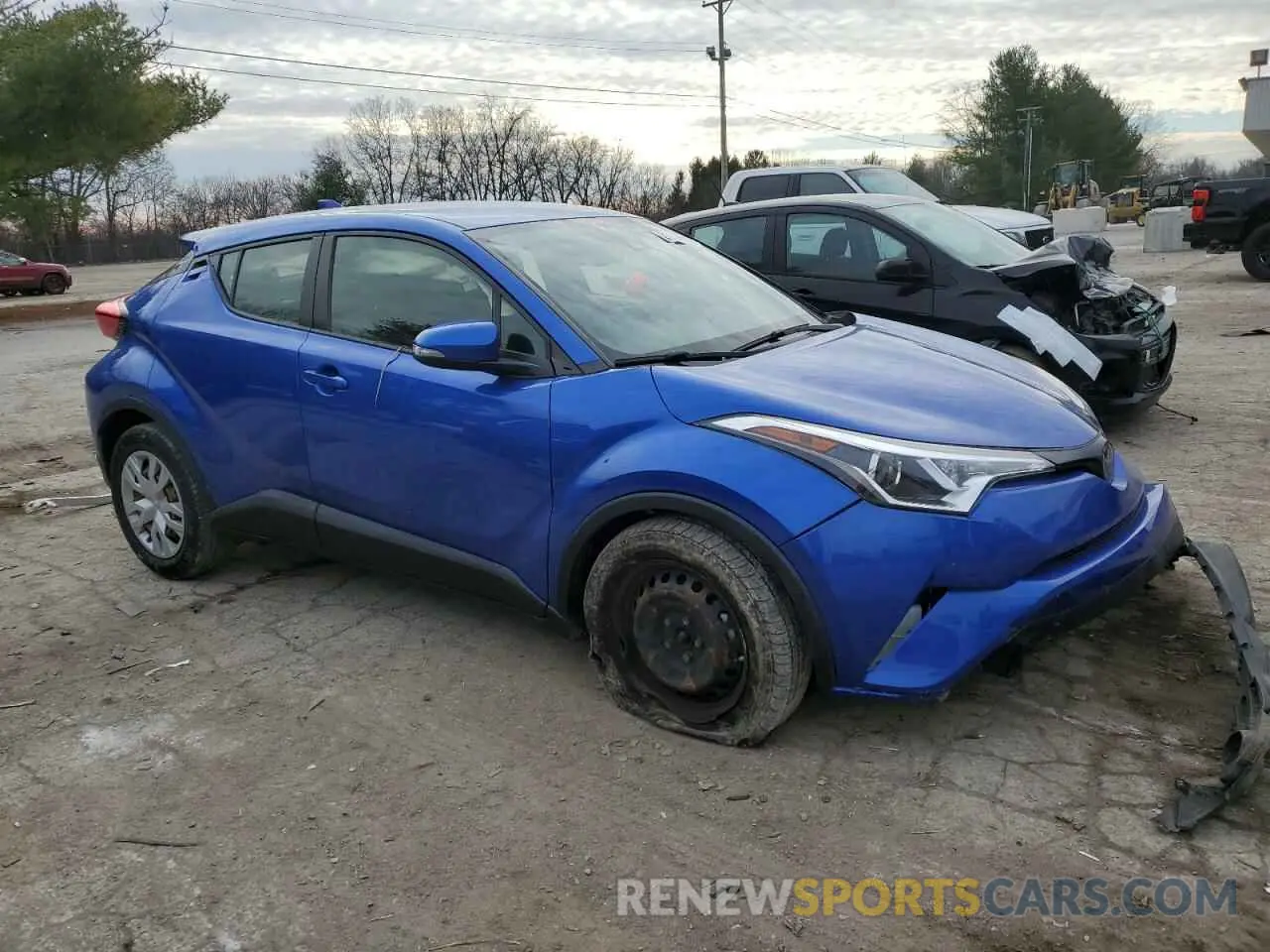 4 Фотография поврежденного автомобиля JTNKHMBX3K1047759 TOYOTA C-HR 2019