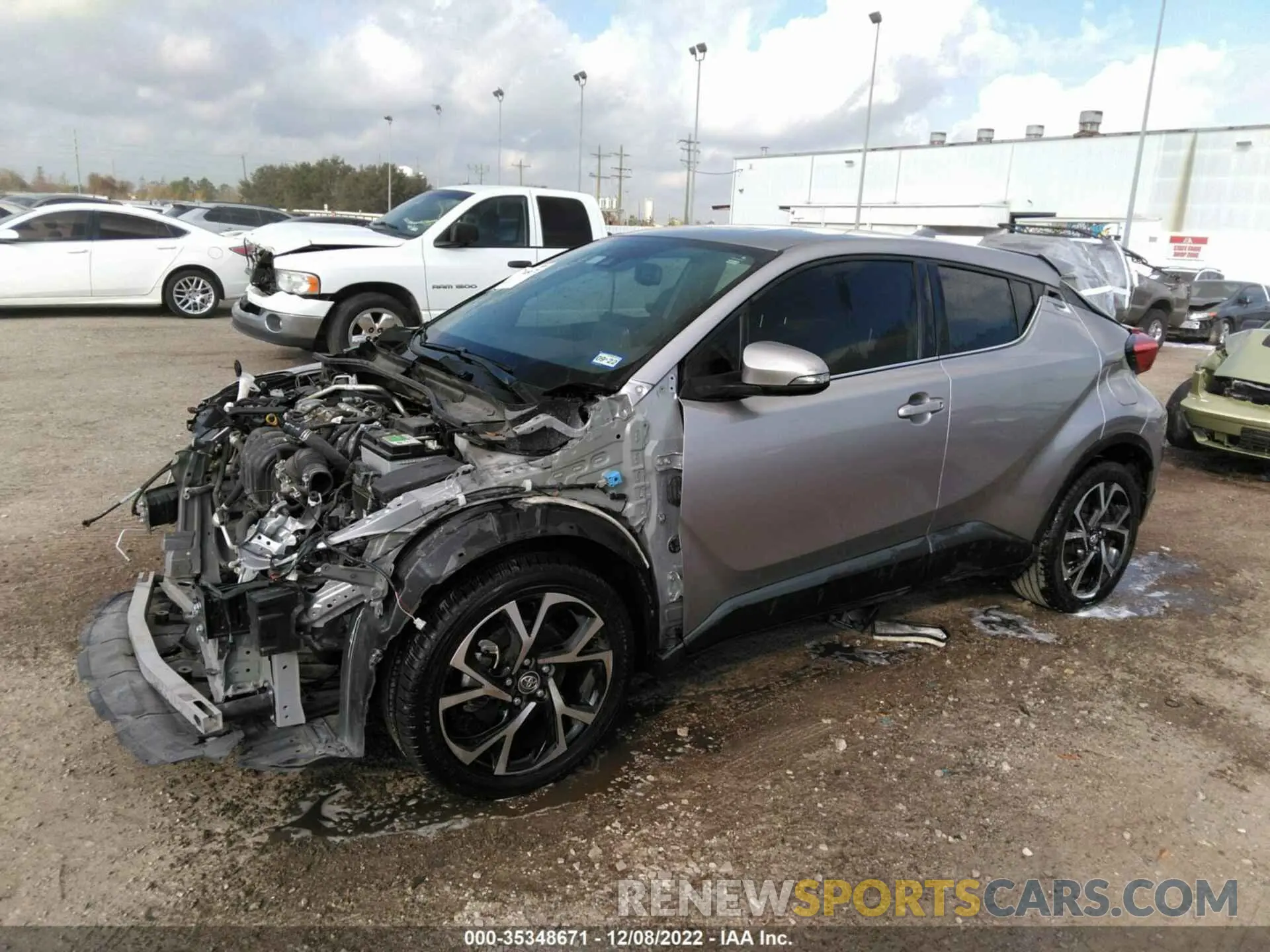 2 Фотография поврежденного автомобиля JTNKHMBX3K1056039 TOYOTA C-HR 2019