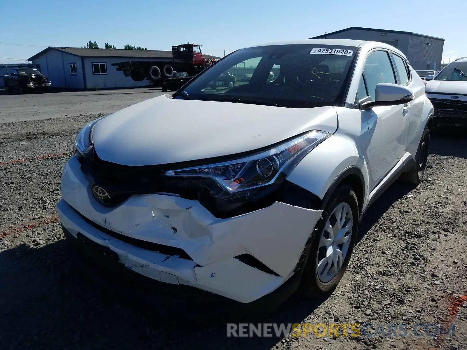 2 Photograph of a damaged car JTNKHMBX4K1012793 TOYOTA C-HR 2019