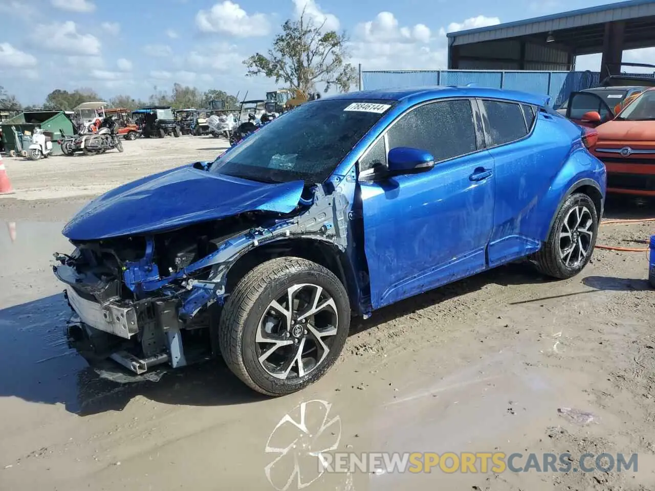 1 Photograph of a damaged car JTNKHMBX4K1019601 TOYOTA C-HR 2019
