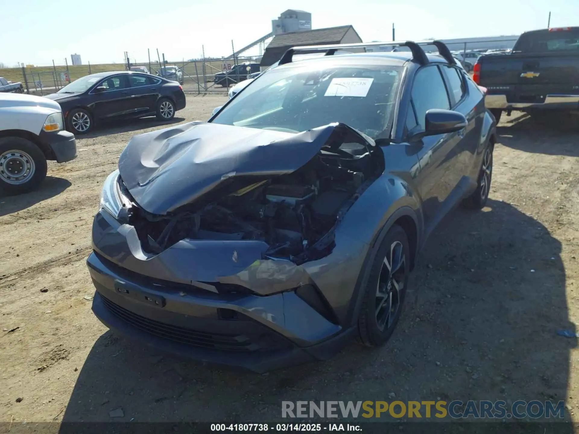 2 Фотография поврежденного автомобиля JTNKHMBX4K1025527 TOYOTA C-HR 2019