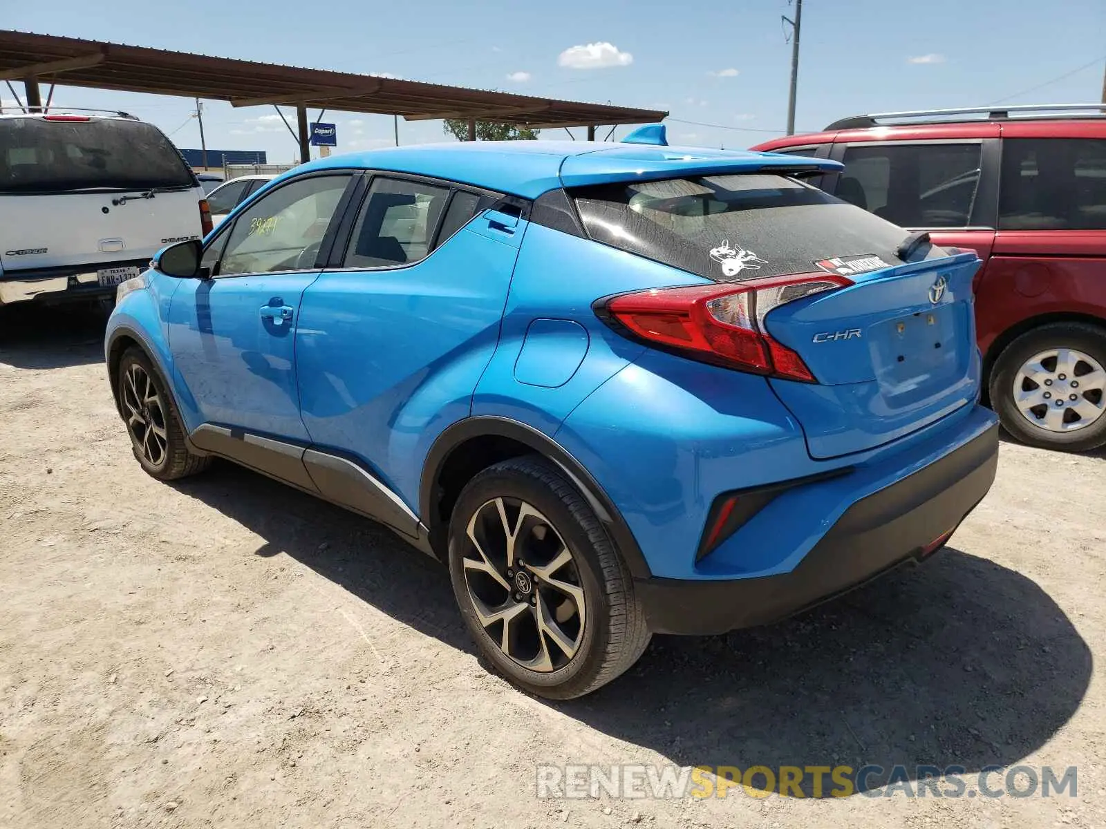 3 Фотография поврежденного автомобиля JTNKHMBX4K1027035 TOYOTA C-HR 2019