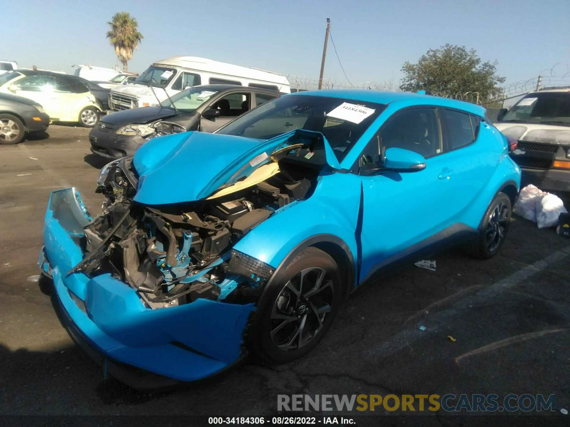 2 Фотография поврежденного автомобиля JTNKHMBX4K1029500 TOYOTA C-HR 2019