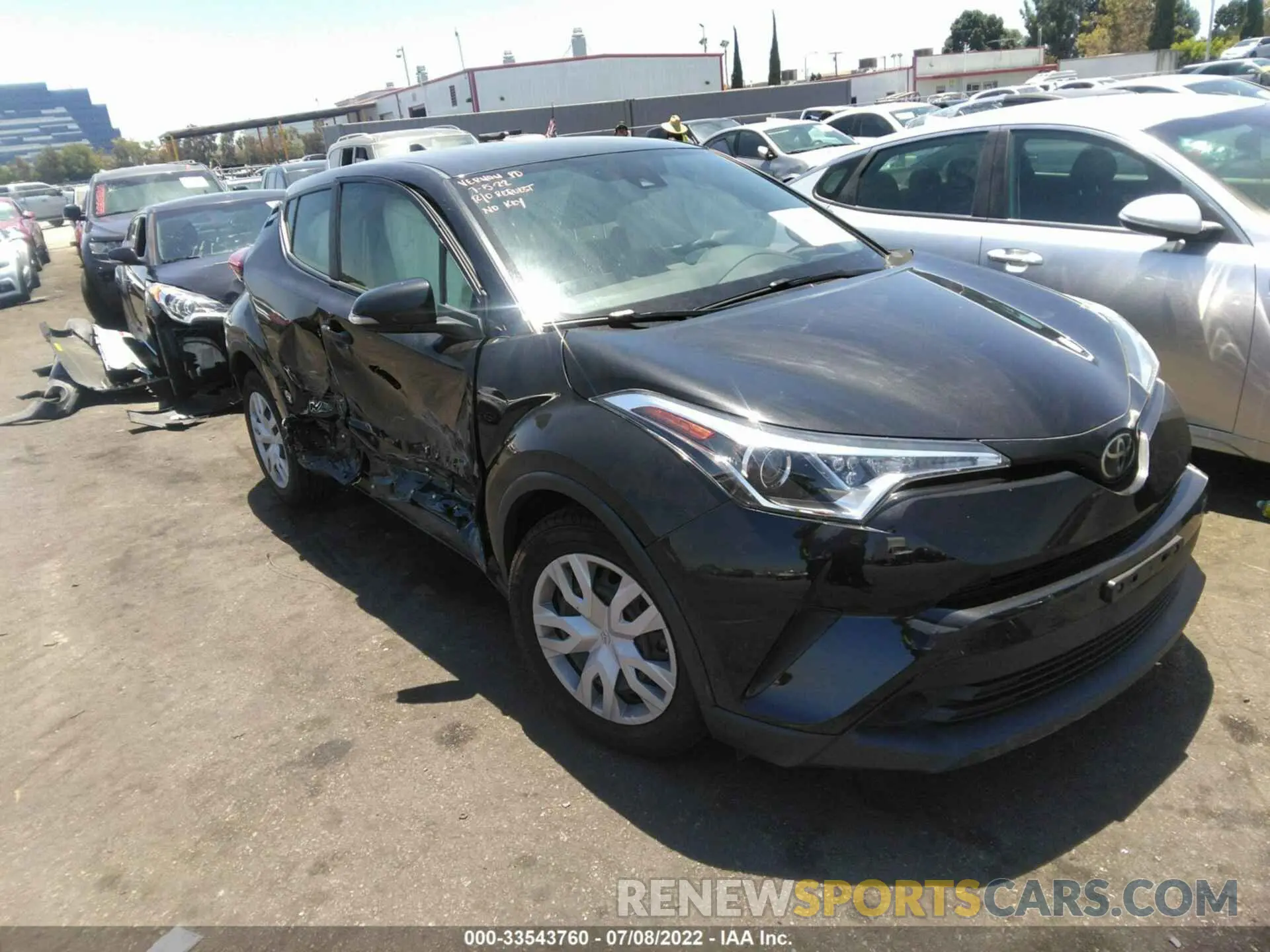 1 Фотография поврежденного автомобиля JTNKHMBX4K1030467 TOYOTA C-HR 2019
