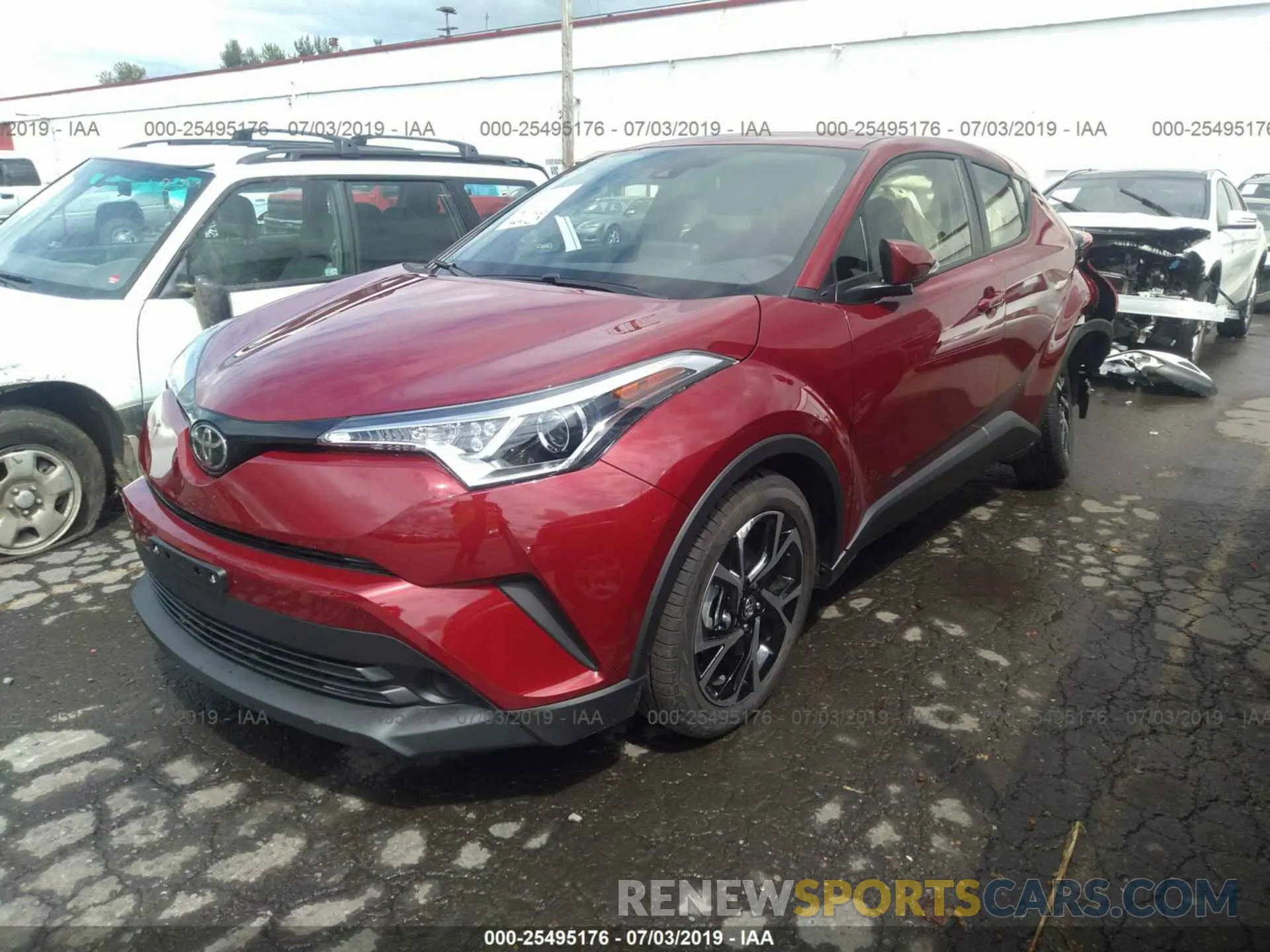 2 Photograph of a damaged car JTNKHMBX4K1041842 TOYOTA C-HR 2019