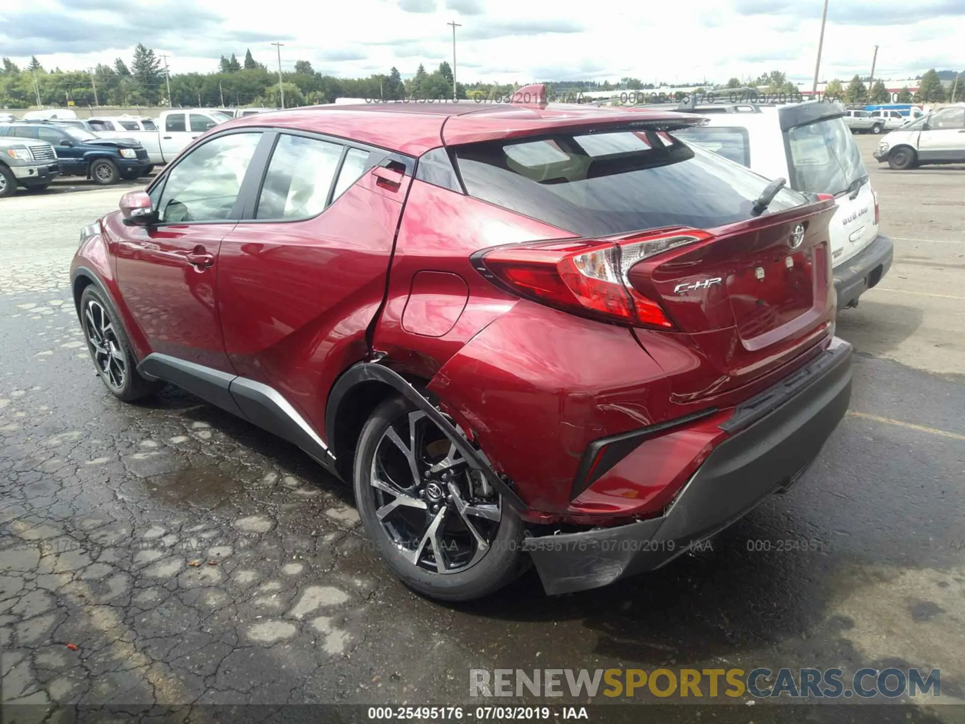 3 Photograph of a damaged car JTNKHMBX4K1041842 TOYOTA C-HR 2019