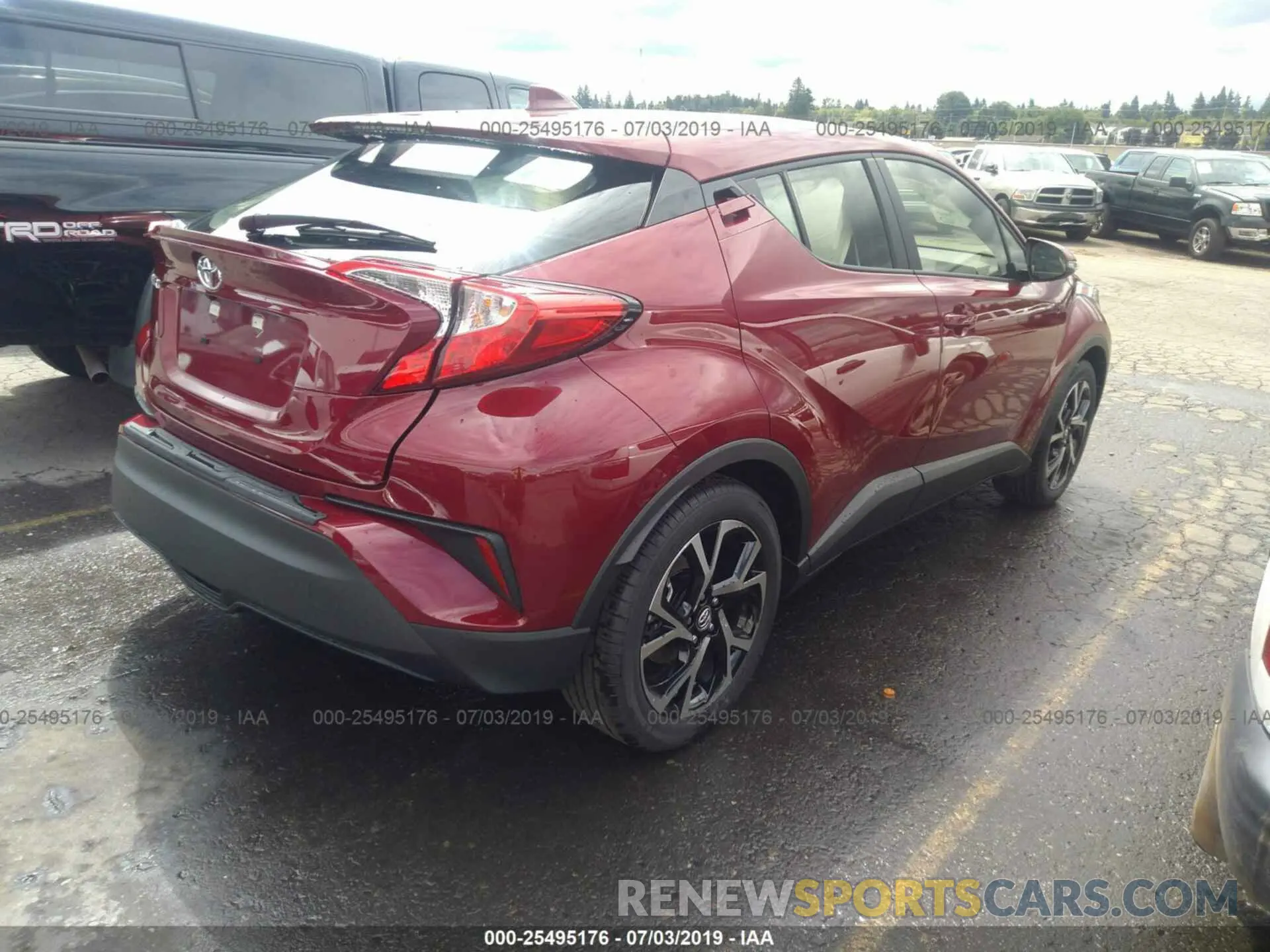 4 Photograph of a damaged car JTNKHMBX4K1041842 TOYOTA C-HR 2019