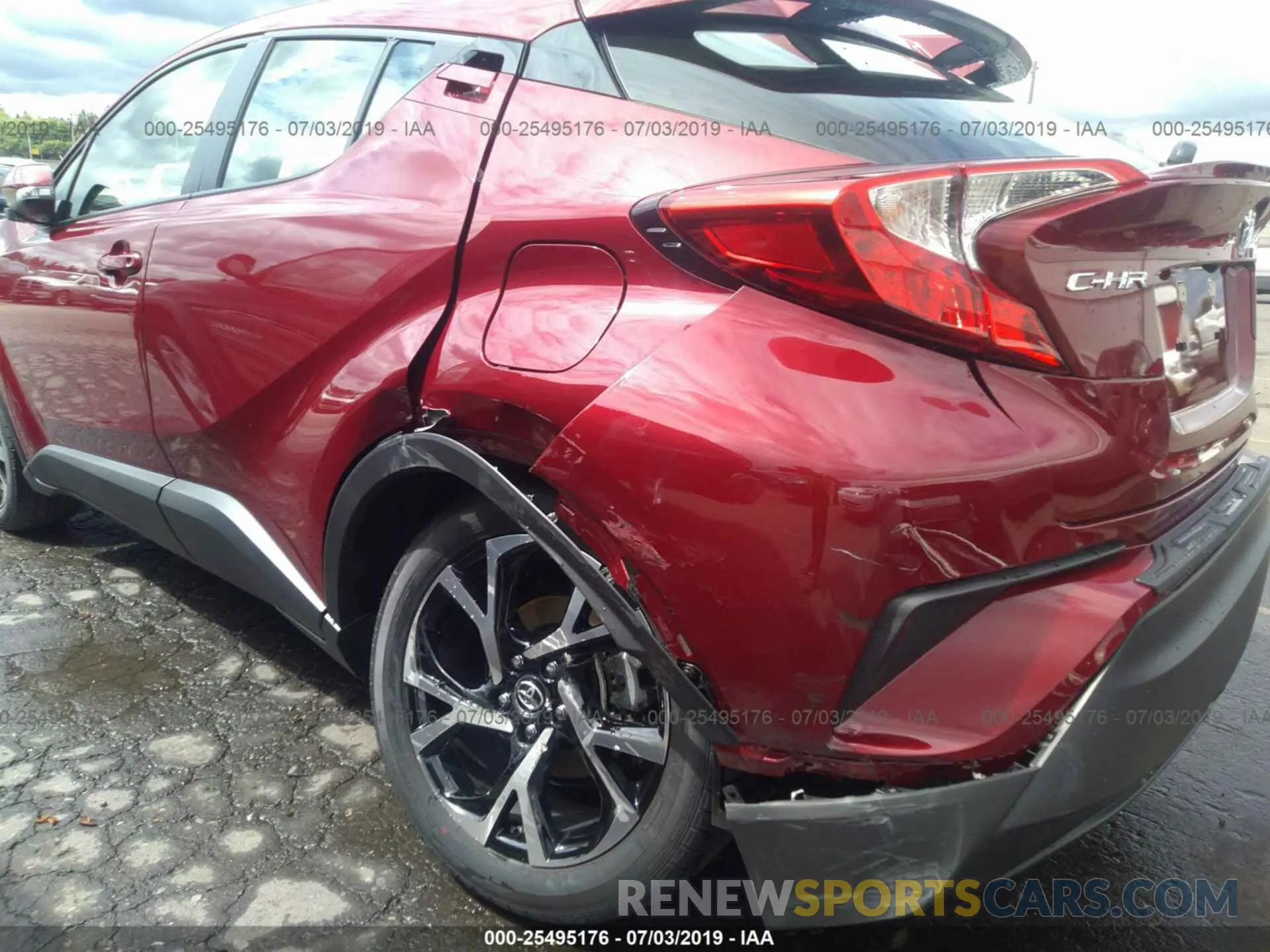 6 Photograph of a damaged car JTNKHMBX4K1041842 TOYOTA C-HR 2019
