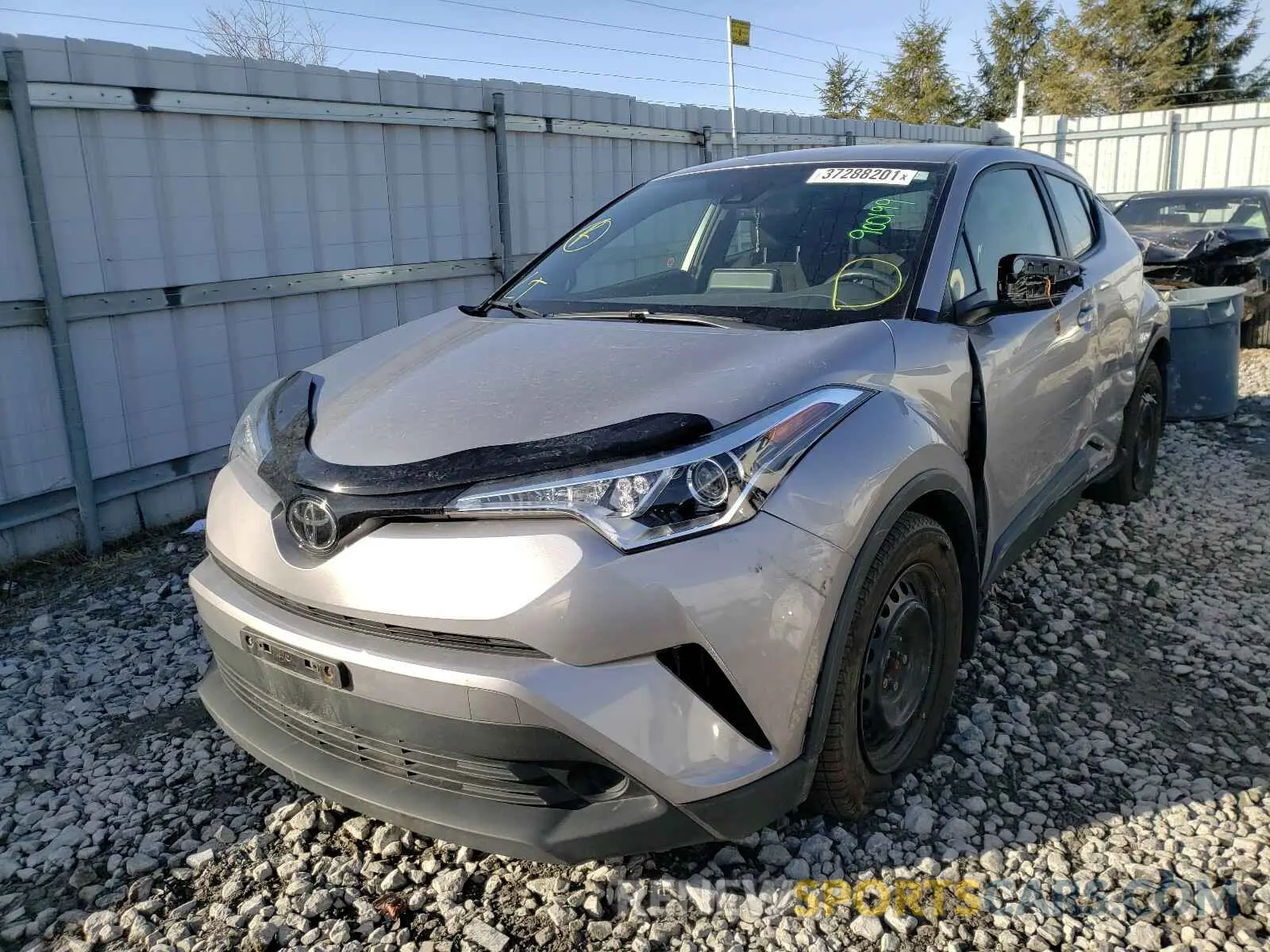 2 Photograph of a damaged car JTNKHMBX4K1056552 TOYOTA C-HR 2019