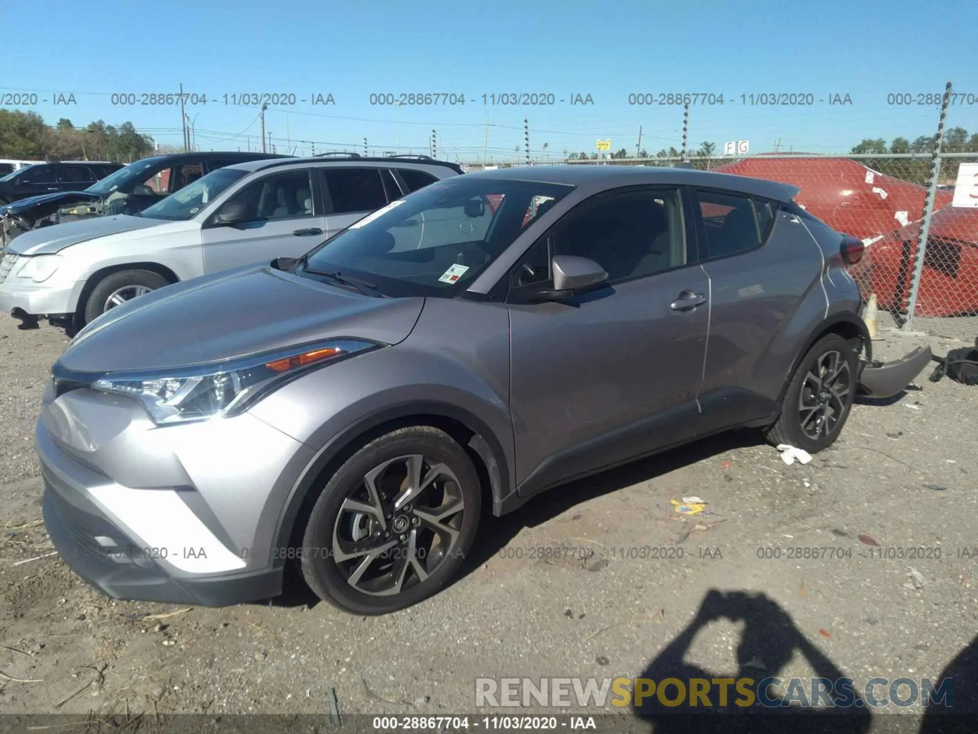 2 Photograph of a damaged car JTNKHMBX5K1033040 TOYOTA C-HR 2019