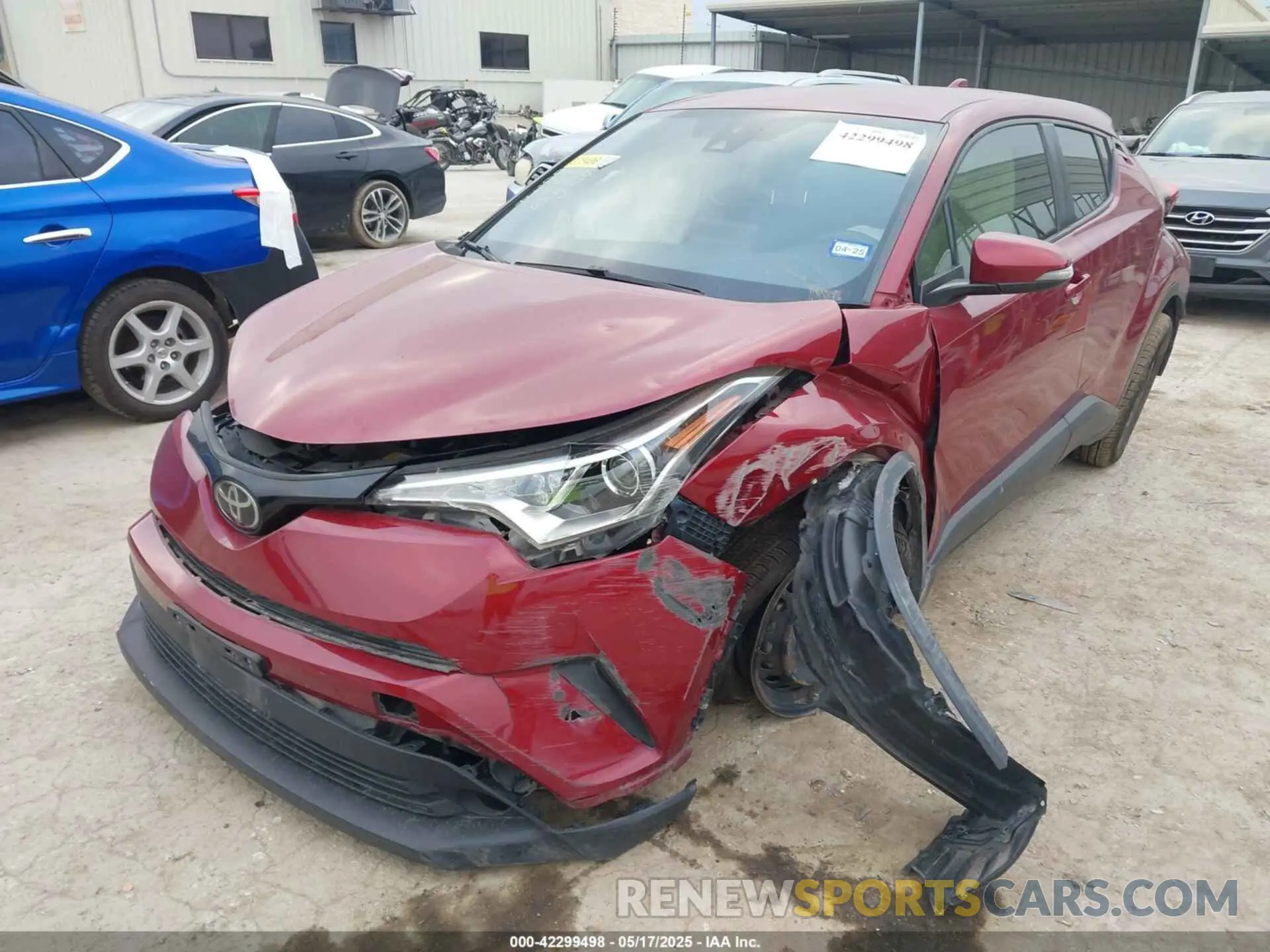 2 Фотография поврежденного автомобиля JTNKHMBX5K1053787 TOYOTA C-HR 2019