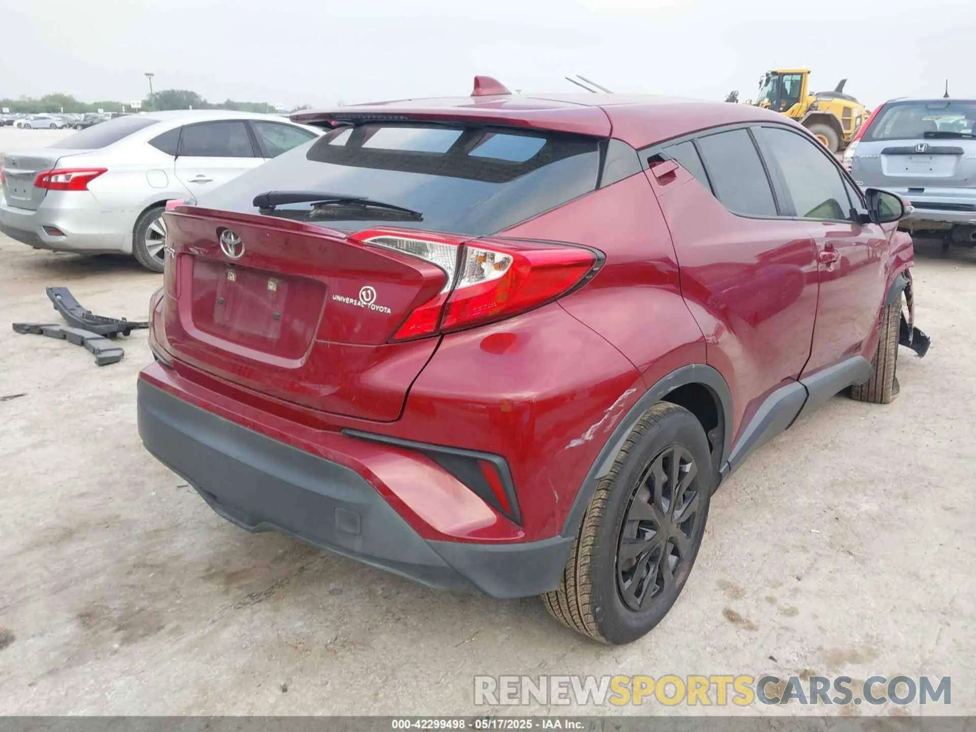 4 Фотография поврежденного автомобиля JTNKHMBX5K1053787 TOYOTA C-HR 2019