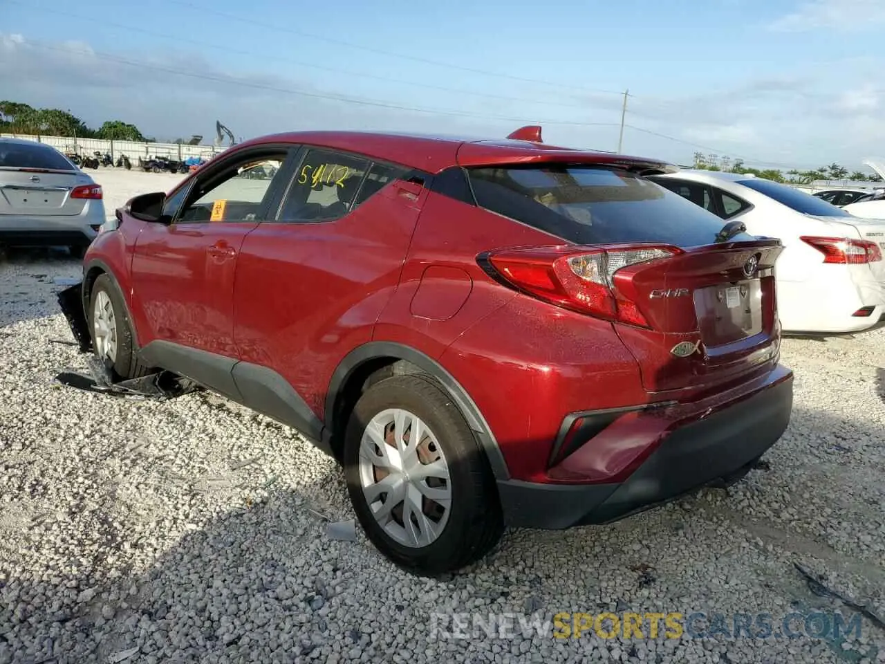 3 Фотография поврежденного автомобиля JTNKHMBX6K1022158 TOYOTA C-HR 2019