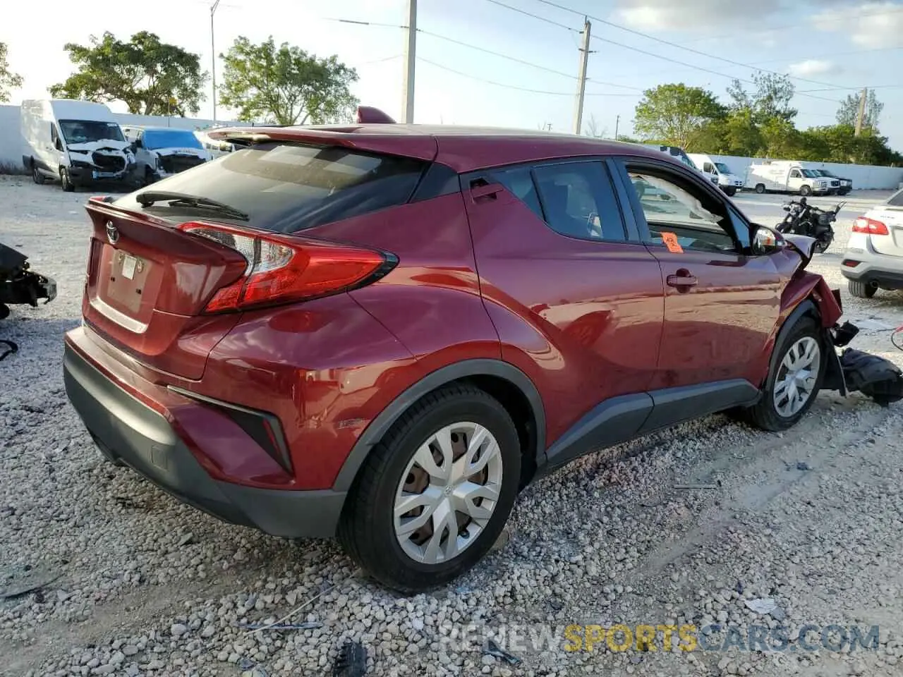 4 Фотография поврежденного автомобиля JTNKHMBX6K1022158 TOYOTA C-HR 2019