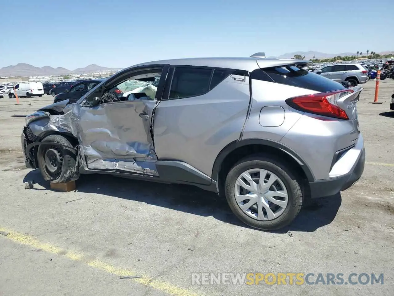 2 Photograph of a damaged car JTNKHMBX7K1014649 TOYOTA C-HR 2019