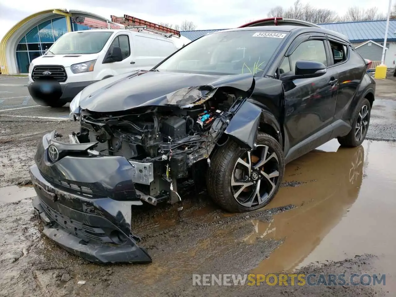 2 Фотография поврежденного автомобиля JTNKHMBX7K1018782 TOYOTA C-HR 2019