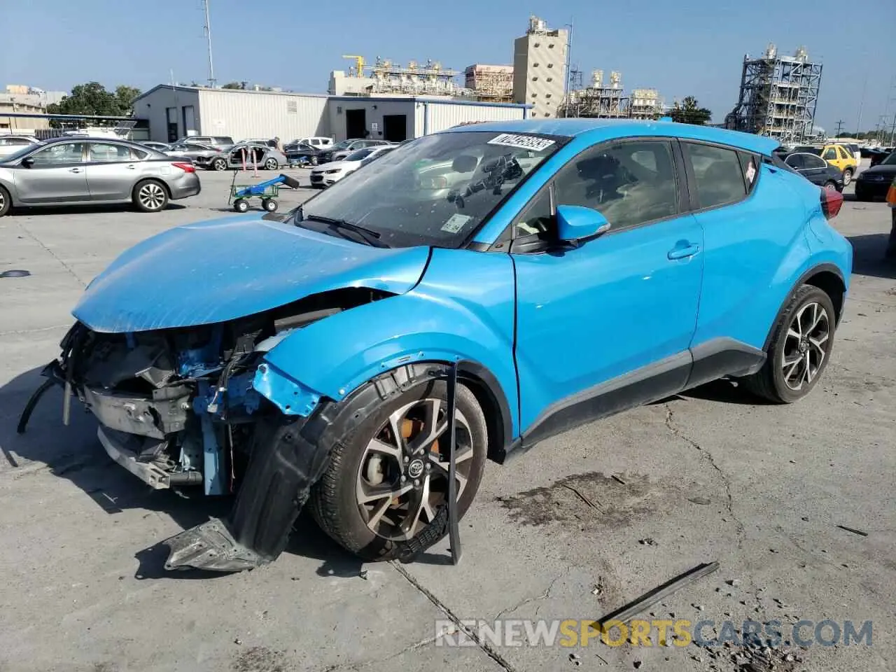 2 Фотография поврежденного автомобиля JTNKHMBX7K1023142 TOYOTA C-HR 2019
