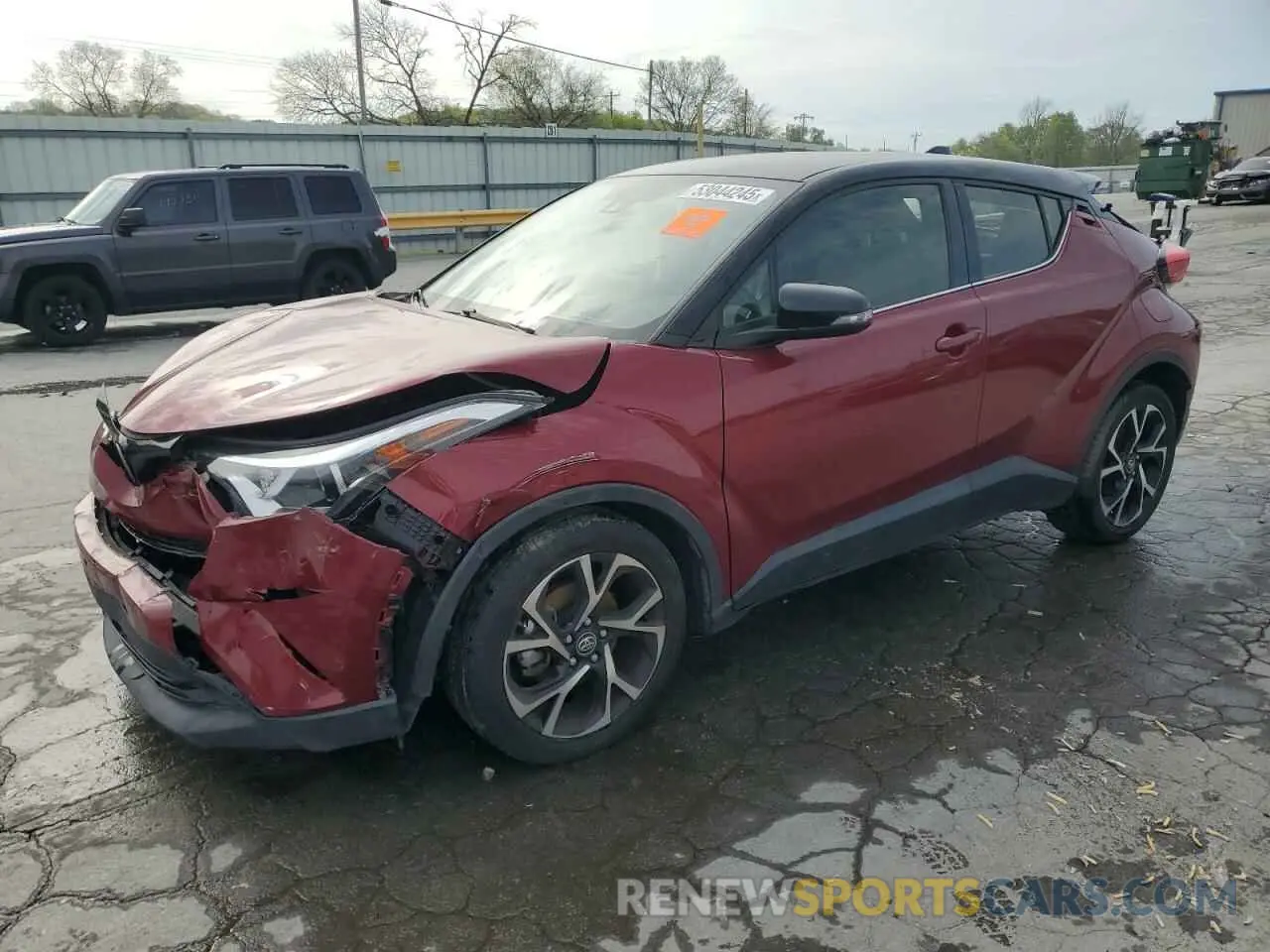 1 Photograph of a damaged car JTNKHMBX7K1025540 TOYOTA C-HR 2019