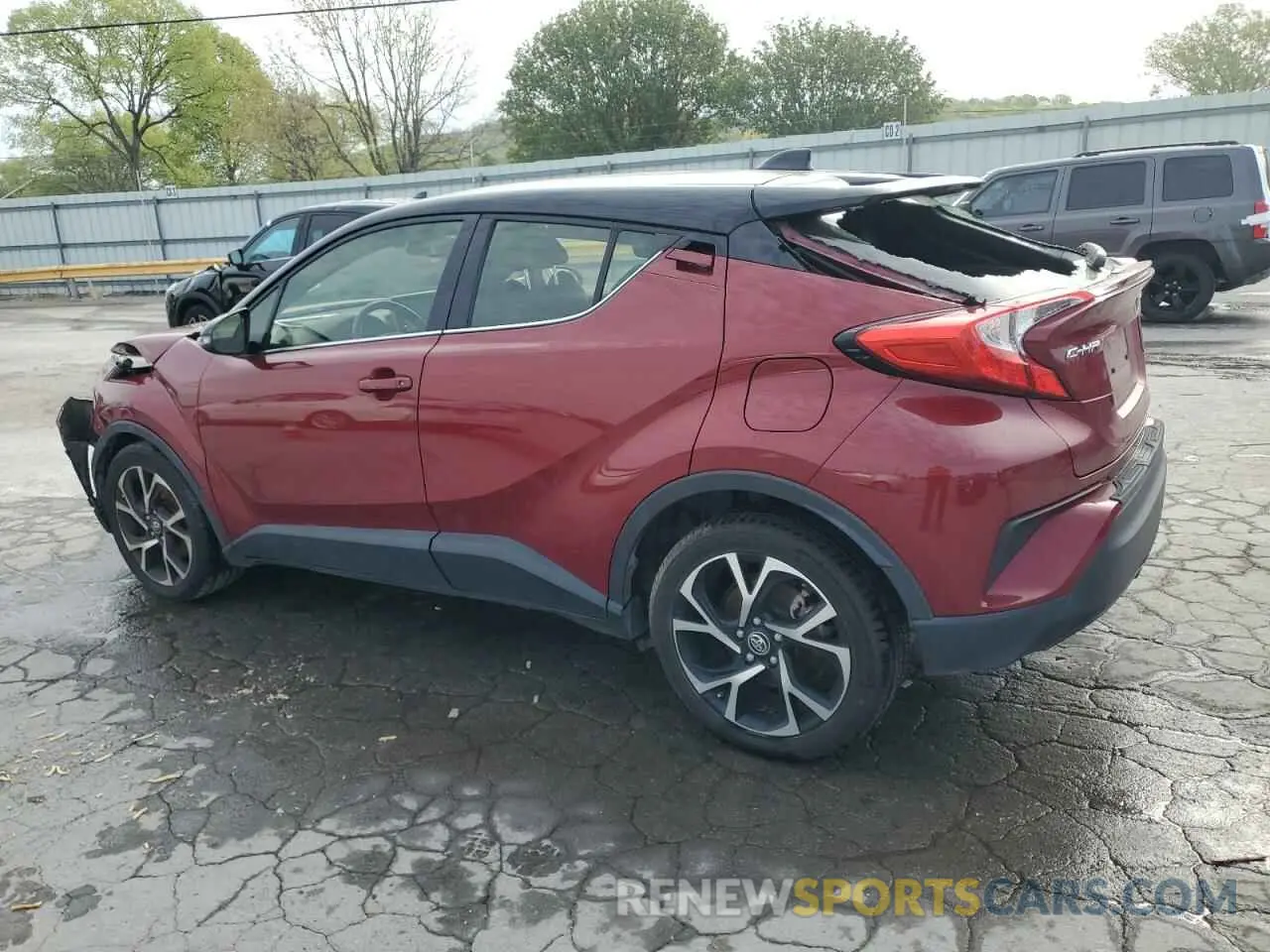 2 Photograph of a damaged car JTNKHMBX7K1025540 TOYOTA C-HR 2019